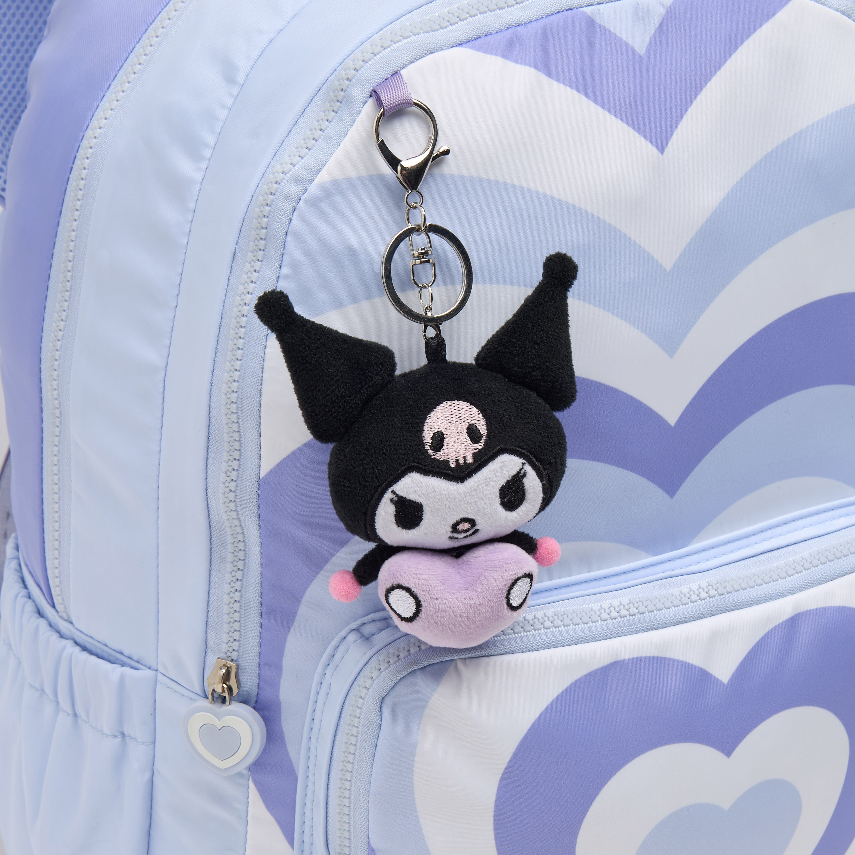 Sanrio Kuromi Charm Backpack for Girls 8-12 Years with Padded Shoulder Straps - 17 inches-school-bagsandbackpacks-backpacks-image-3
