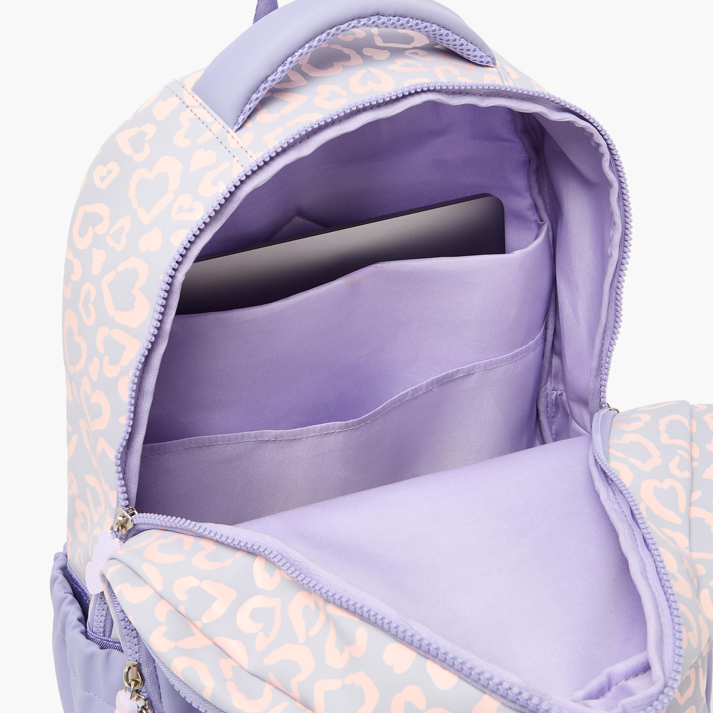 Sanrio Kuromi Print Backpack for Girls 8-13 Years with Adjustable Shoulder Straps - 17 inches-school-bagsandbackpacks-backpacks-image-8