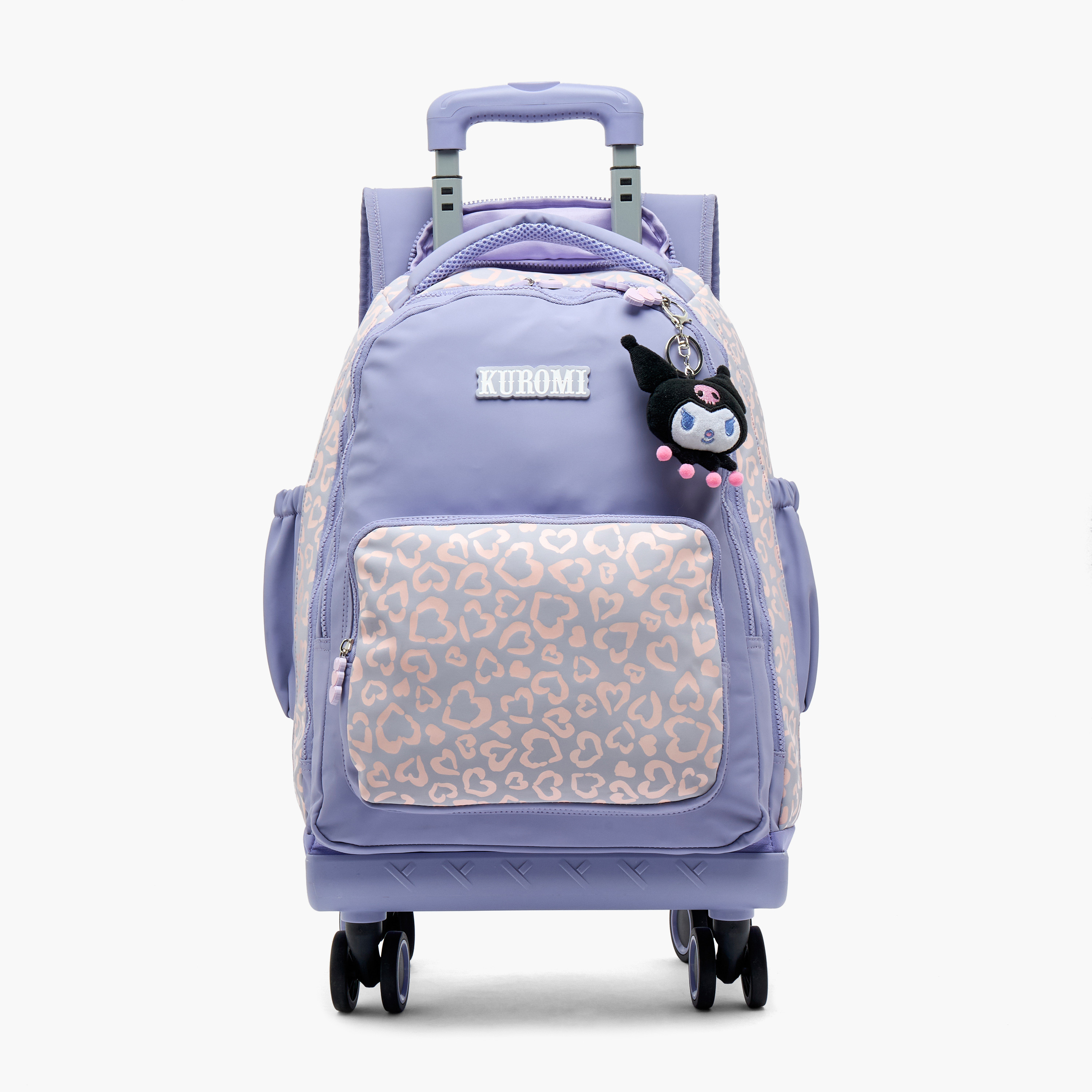 شنطة ترولي بطبعات كورومي للبنات 8-12 سنة مع عجلات متينة من سانريو - 18 بوصة-school-bagsandbackpacks-trolleybags-image-1