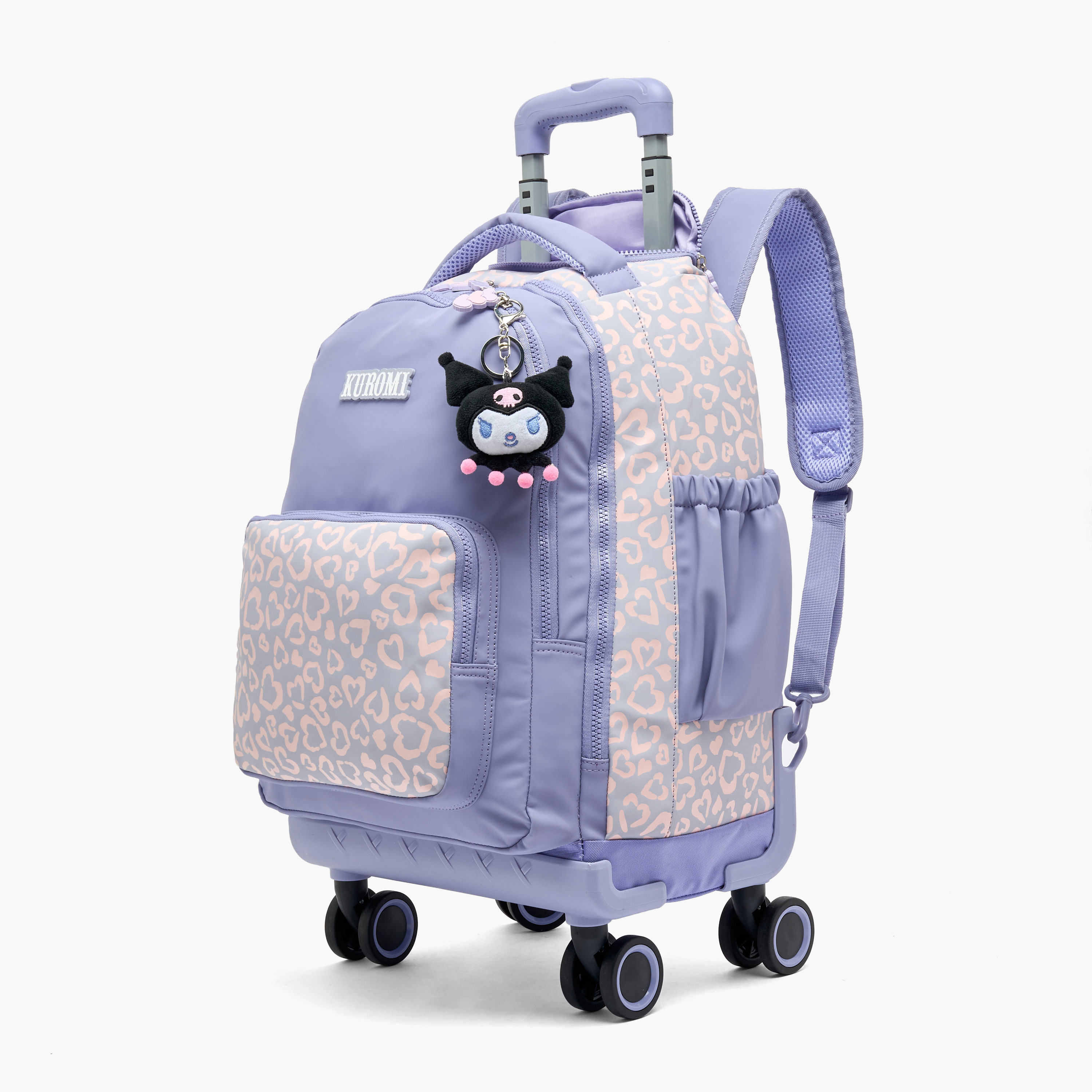 شنطة ترولي بطبعات كورومي للبنات 8-12 سنة مع عجلات متينة من سانريو - 18 بوصة-school-bagsandbackpacks-trolleybags-image-8
