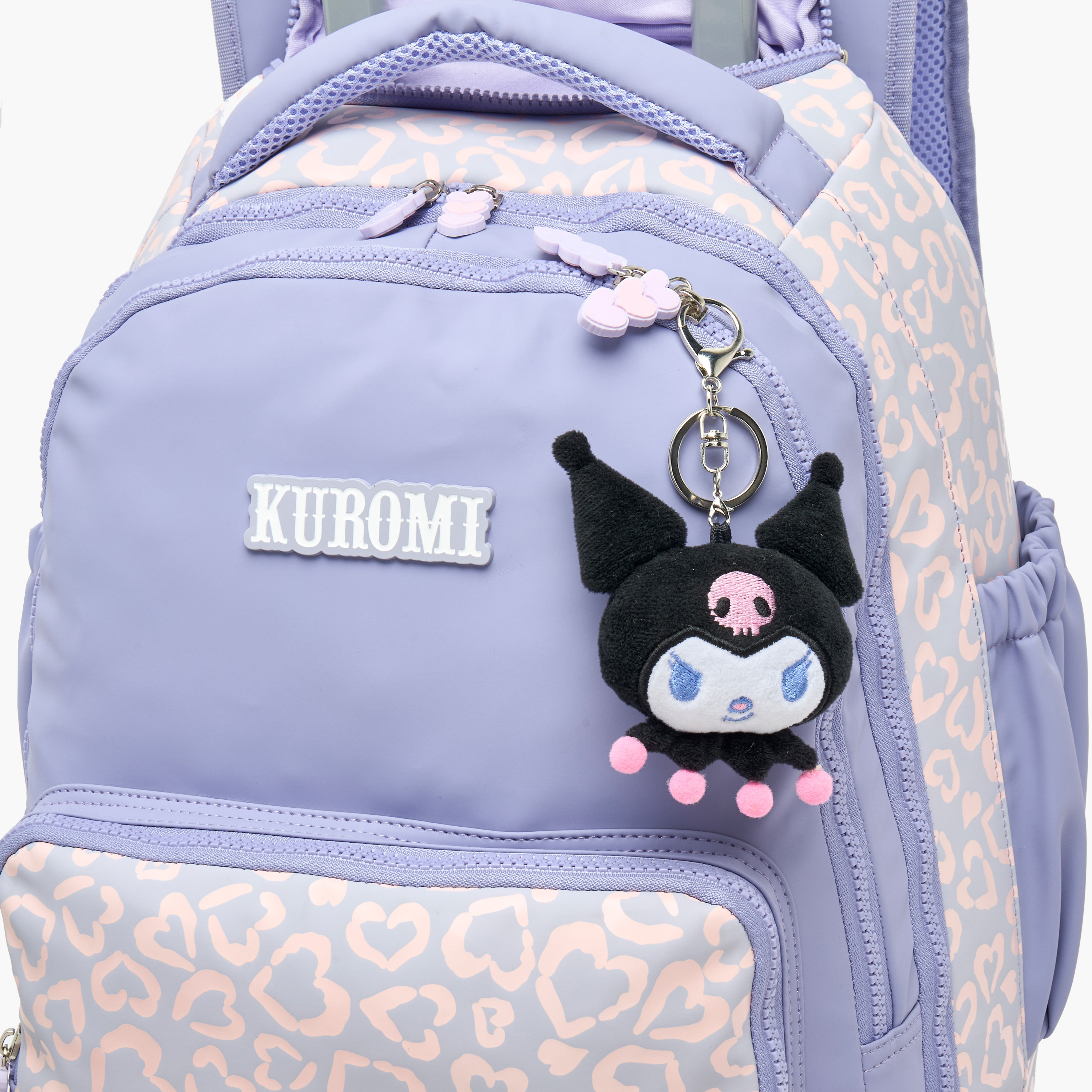 شنطة ترولي بطبعات كورومي للبنات 8-12 سنة مع عجلات متينة من سانريو - 18 بوصة-school-bagsandbackpacks-trolleybags-image-3