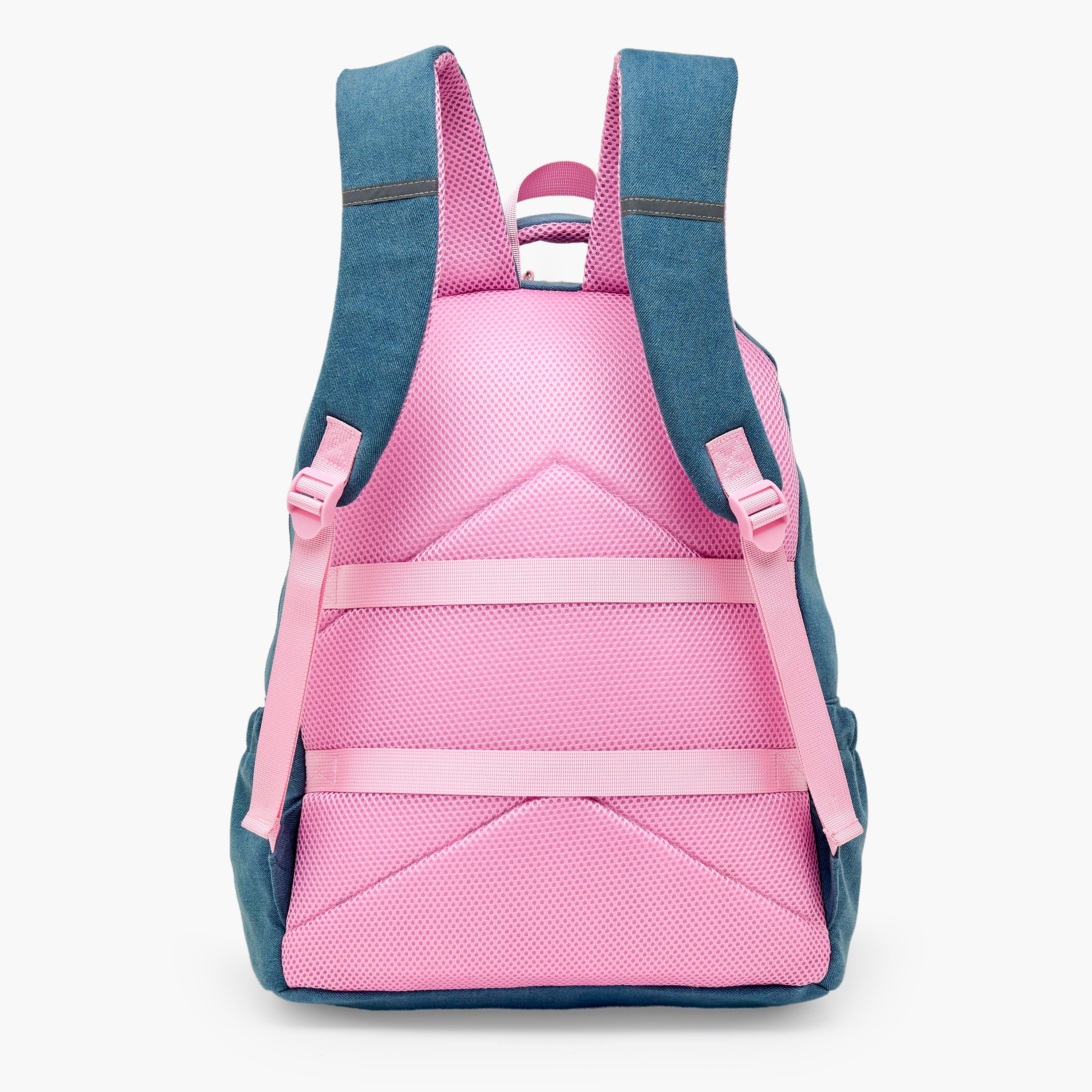 شنطة مدرسية بطبعات هالو كيتي وحمالات كتف قابلة للتعديل للبنات 8-13 سنوات - 17 بوصة-school-bagsandbackpacks-backpacks-image-8