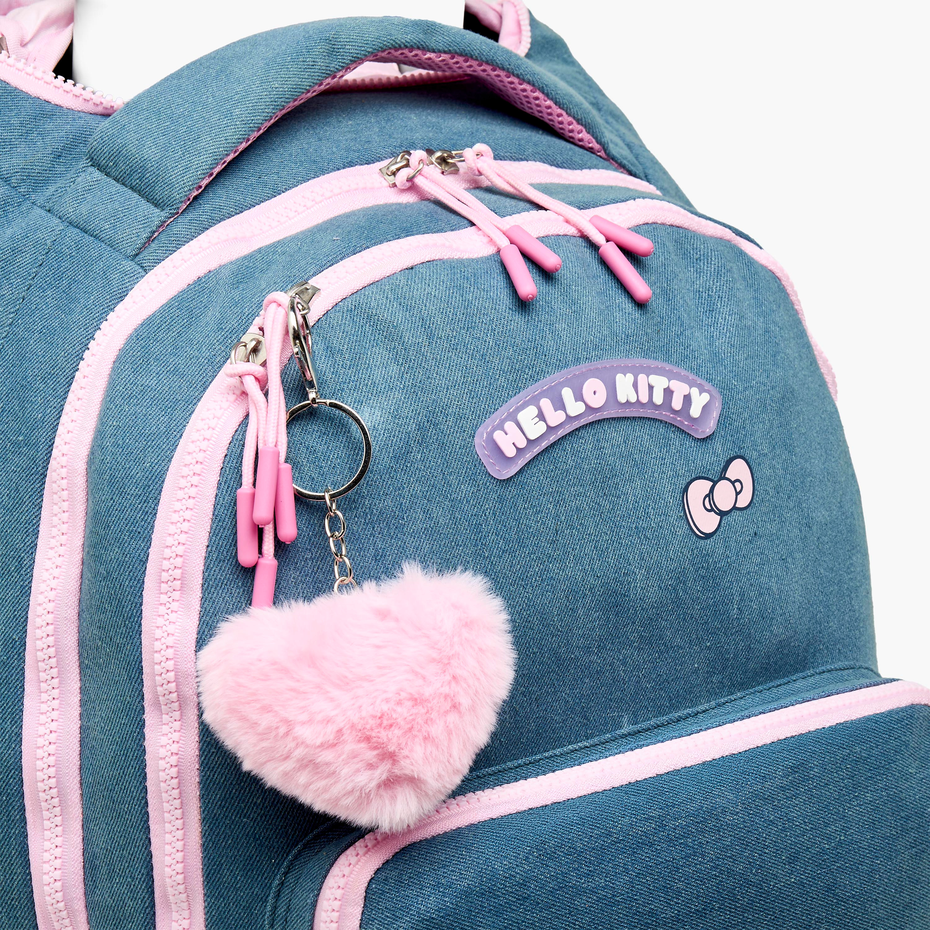 Sanrio Hello Kitty Print Trolley Bag for Girls 8-12 Years Retractable Handle - 18 inches-school-bagsandbackpacks-trolleybags-image-4