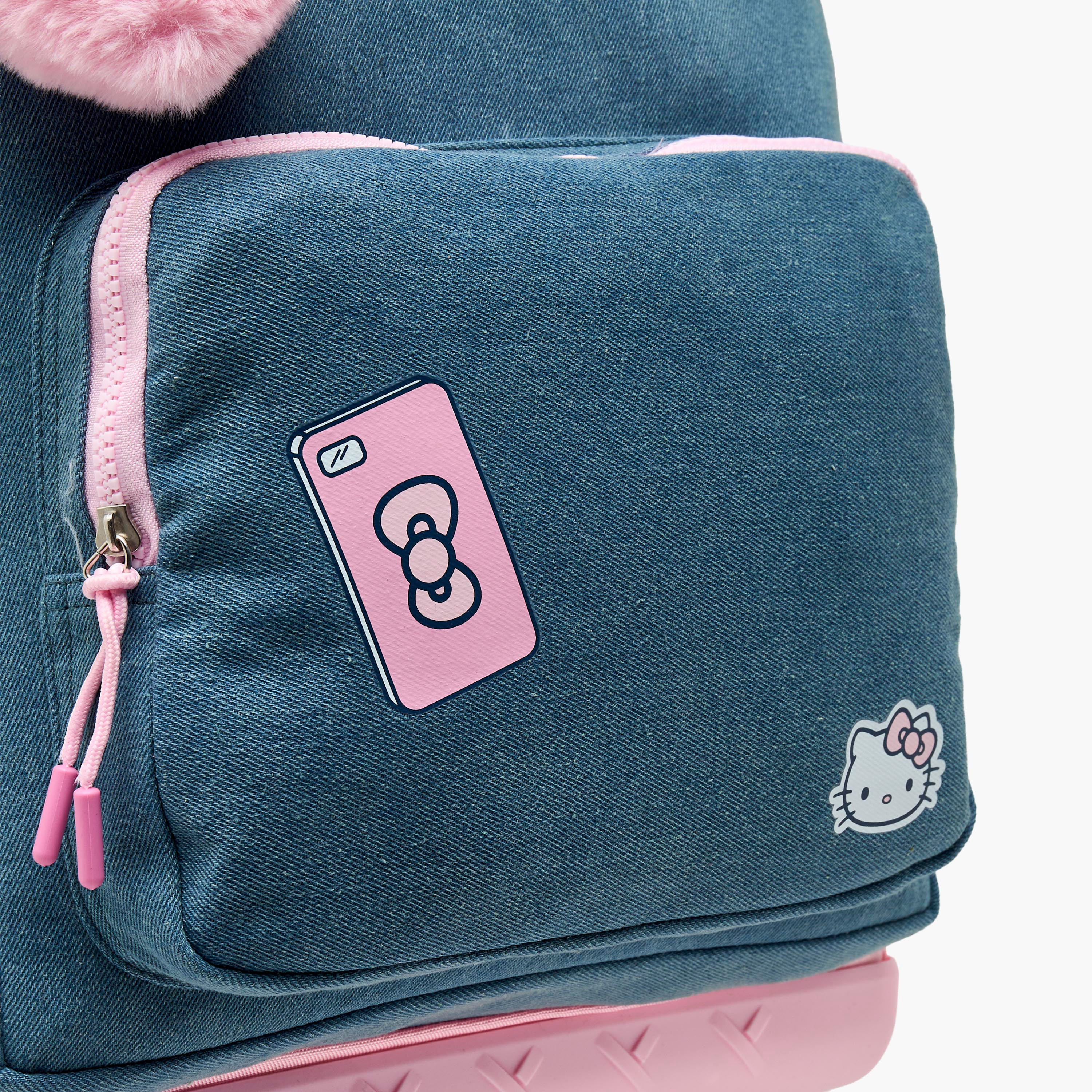 Sanrio Hello Kitty Print Trolley Bag for Girls 8-12 Years Retractable Handle - 18 inches-school-bagsandbackpacks-trolleybags-image-5