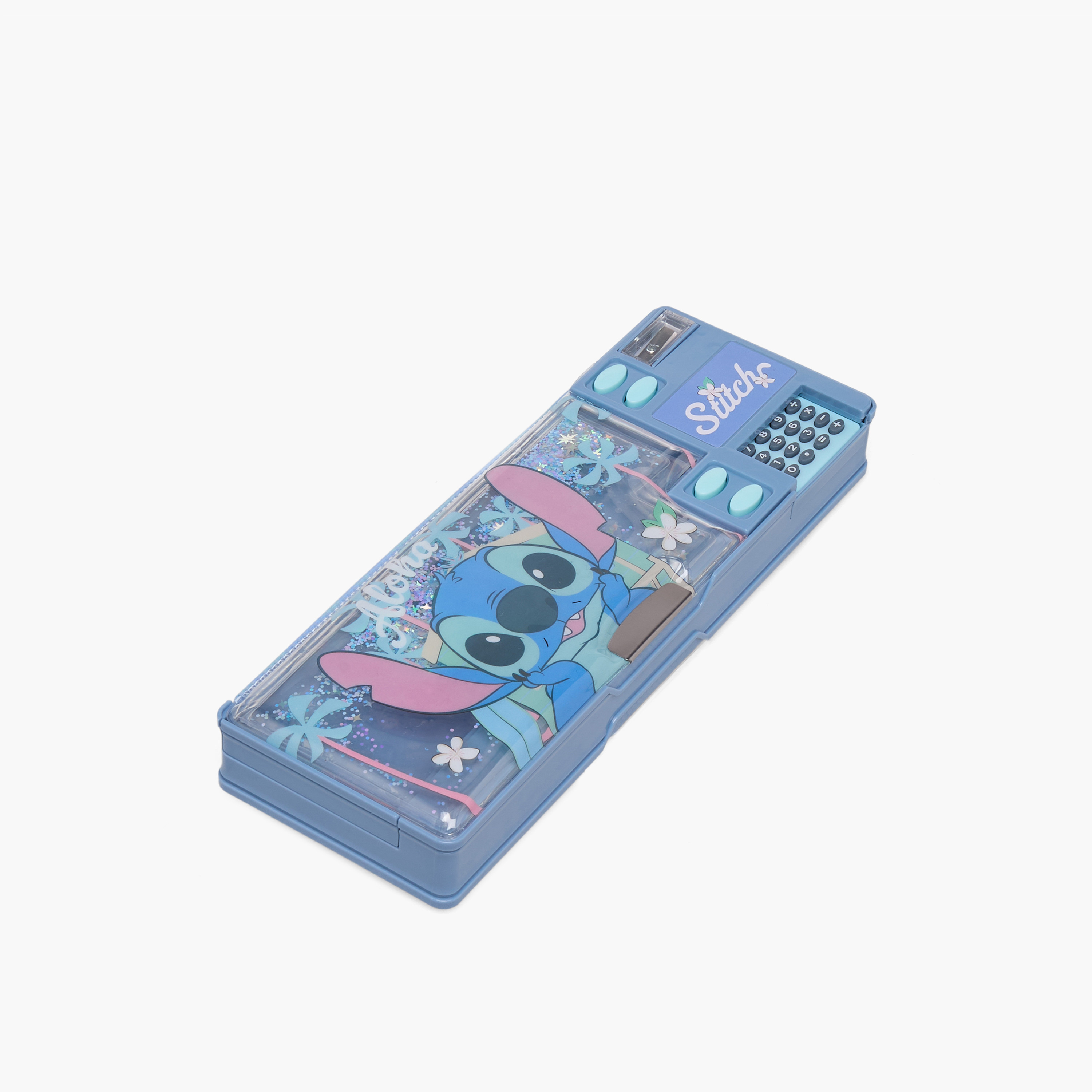 Disney Stitch Print Pencil Case with Calculator-school-stationery-pencilcases-image-2