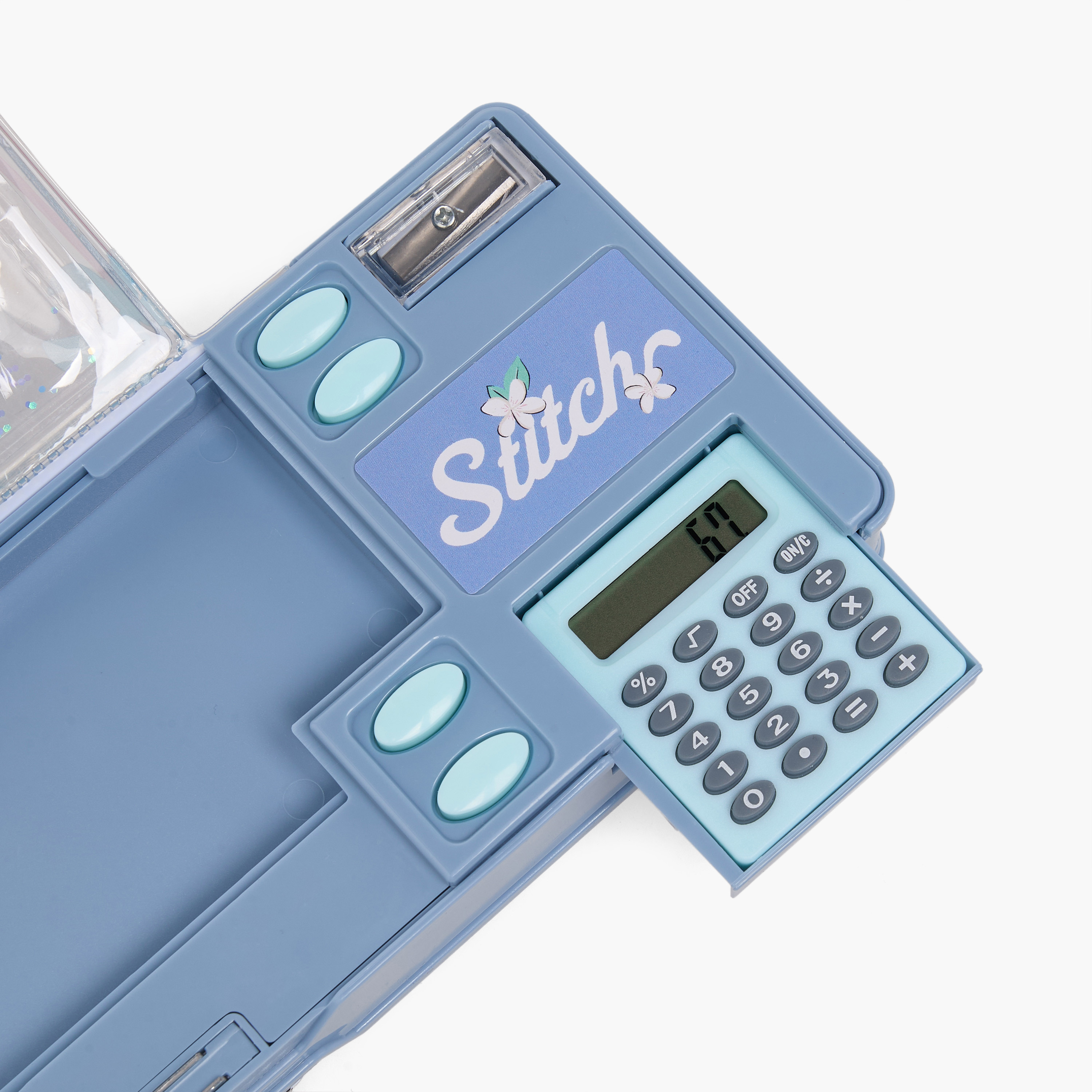 Disney Stitch Print Pencil Case with Calculator-school-stationery-pencilcases-image-7