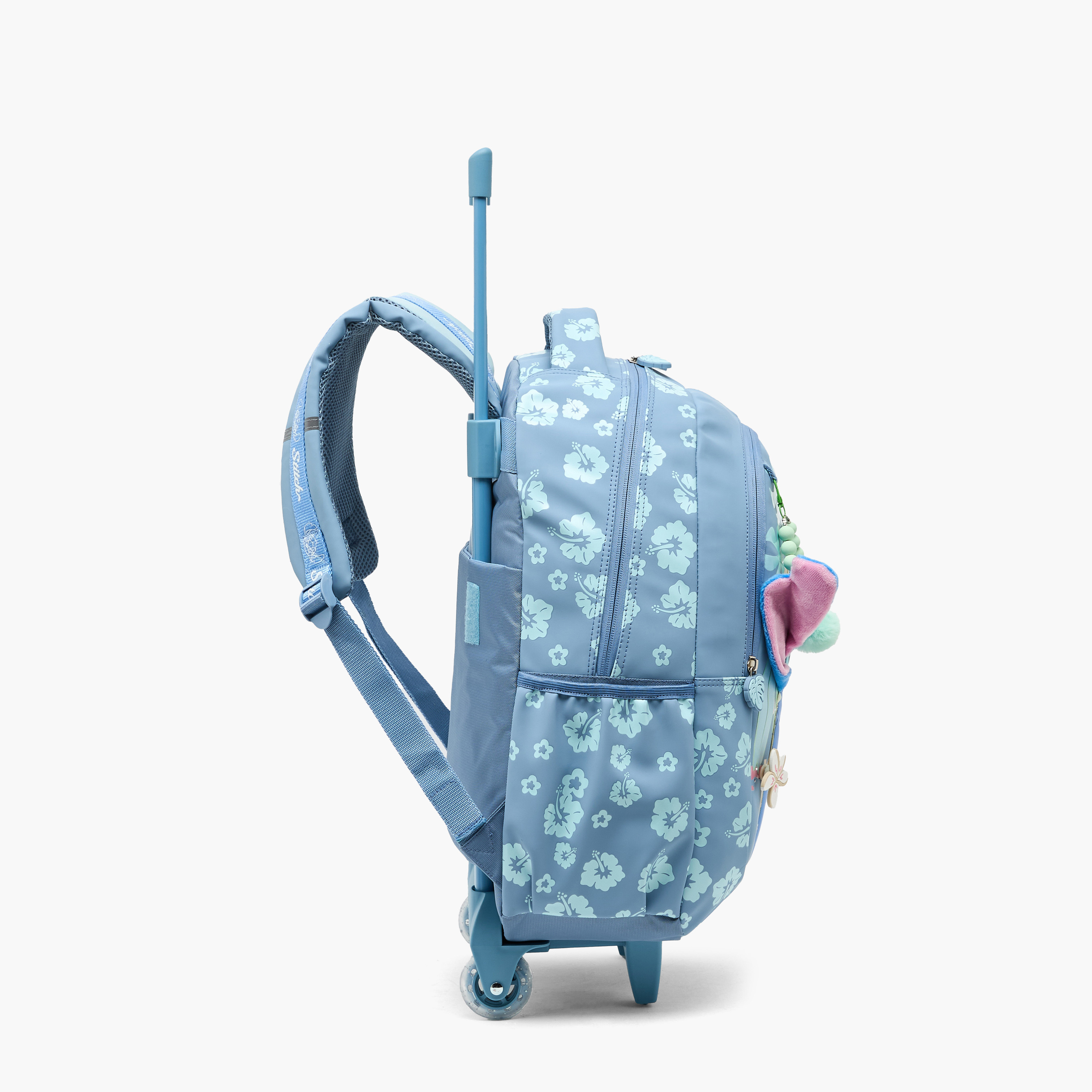 Disney Stitch Print Trolley Bag for Girls 5-8 Years Retractable Handle - 16 inches-school-bagsandbackpacks-trolleybags-image-11