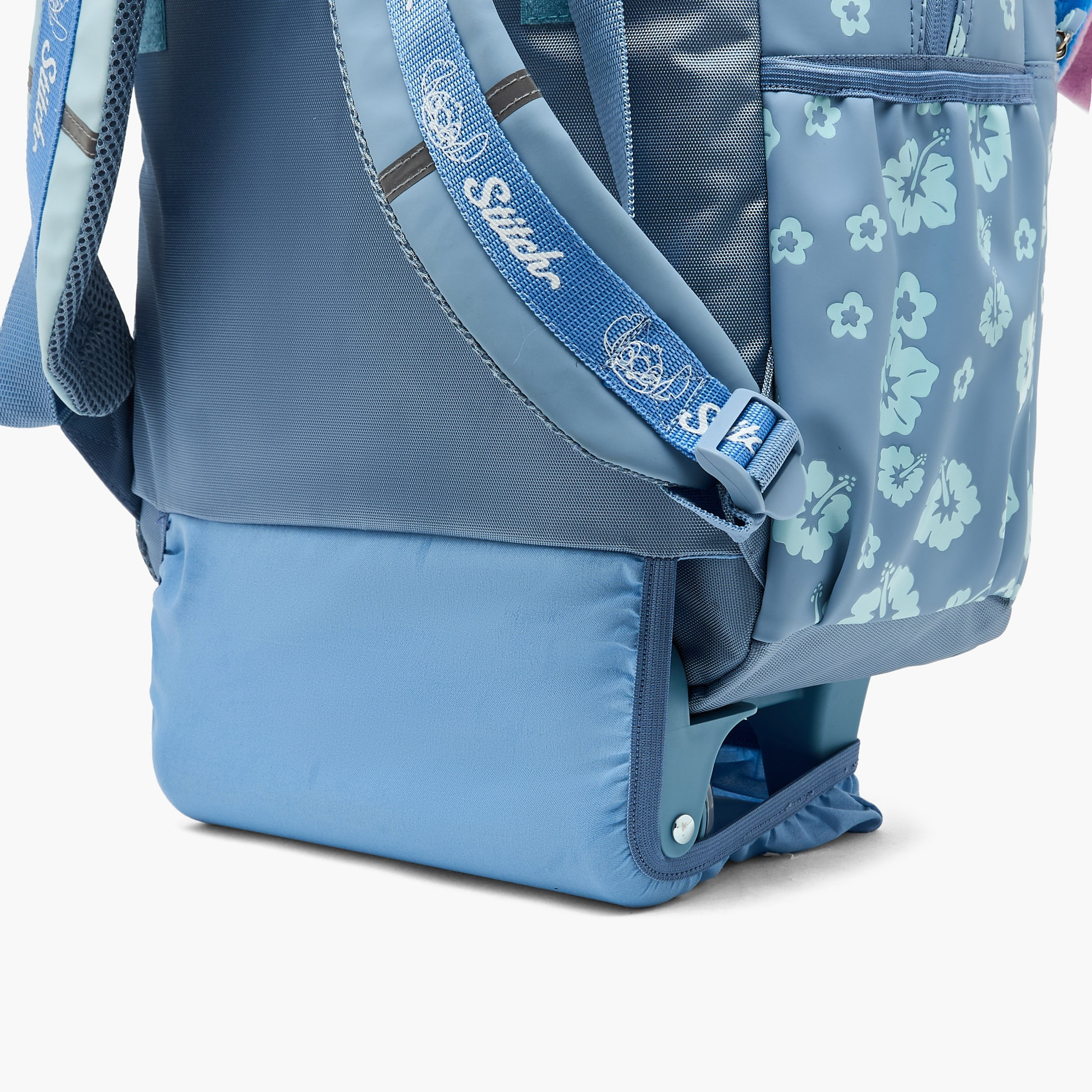 Disney Stitch Print Trolley Bag for Girls 5-8 Years Retractable Handle - 16 inches-school-bagsandbackpacks-trolleybags-image-14