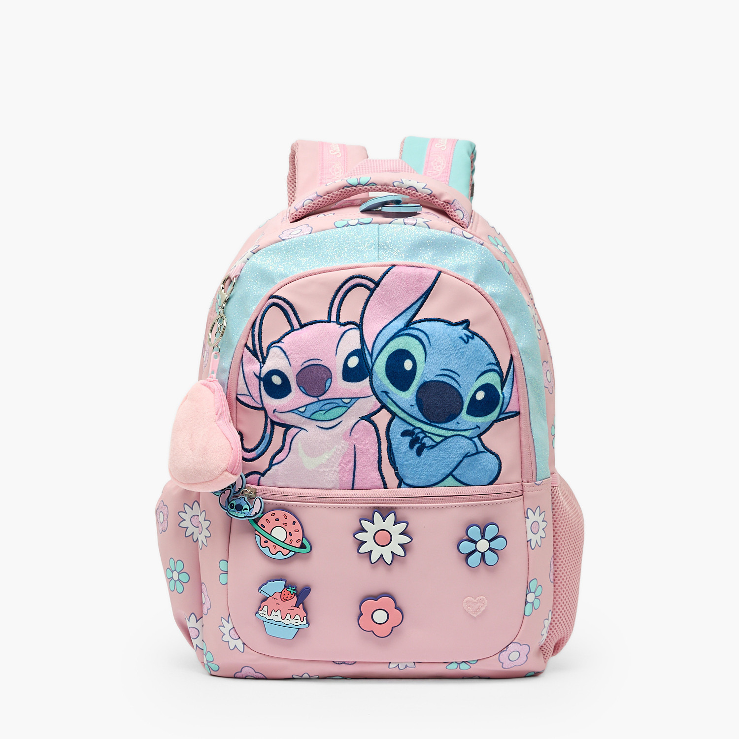 Disney Stitch Print Backpack for Girls 5-8 Years with Padded Straps - 16 inches-school-bagsandbackpacks-backpacks-image-1