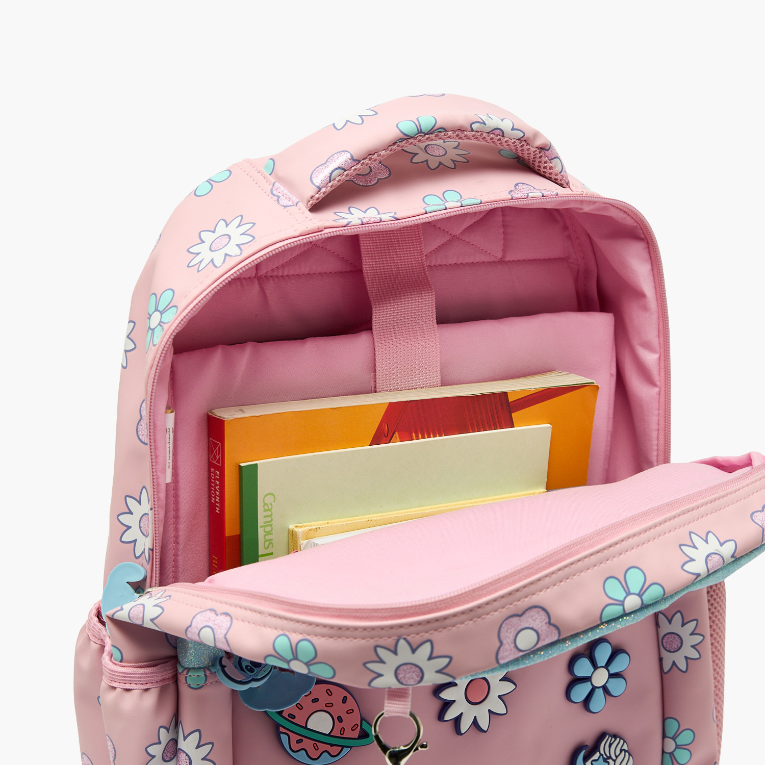 Disney Stitch Print Backpack for Girls 5-8 Years with Padded Straps - 16 inches-school-bagsandbackpacks-backpacks-image-7