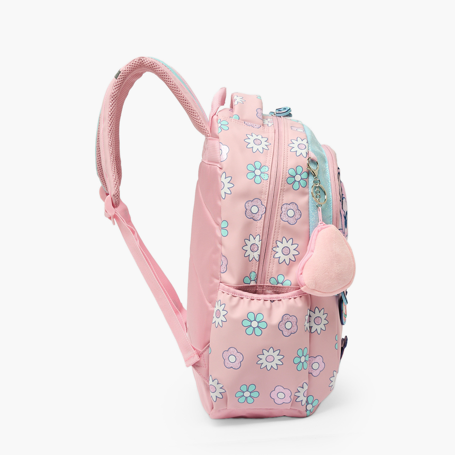 Disney Stitch Print Backpack for Girls 5-8 Years with Padded Straps - 16 inches-school-bagsandbackpacks-backpacks-image-9