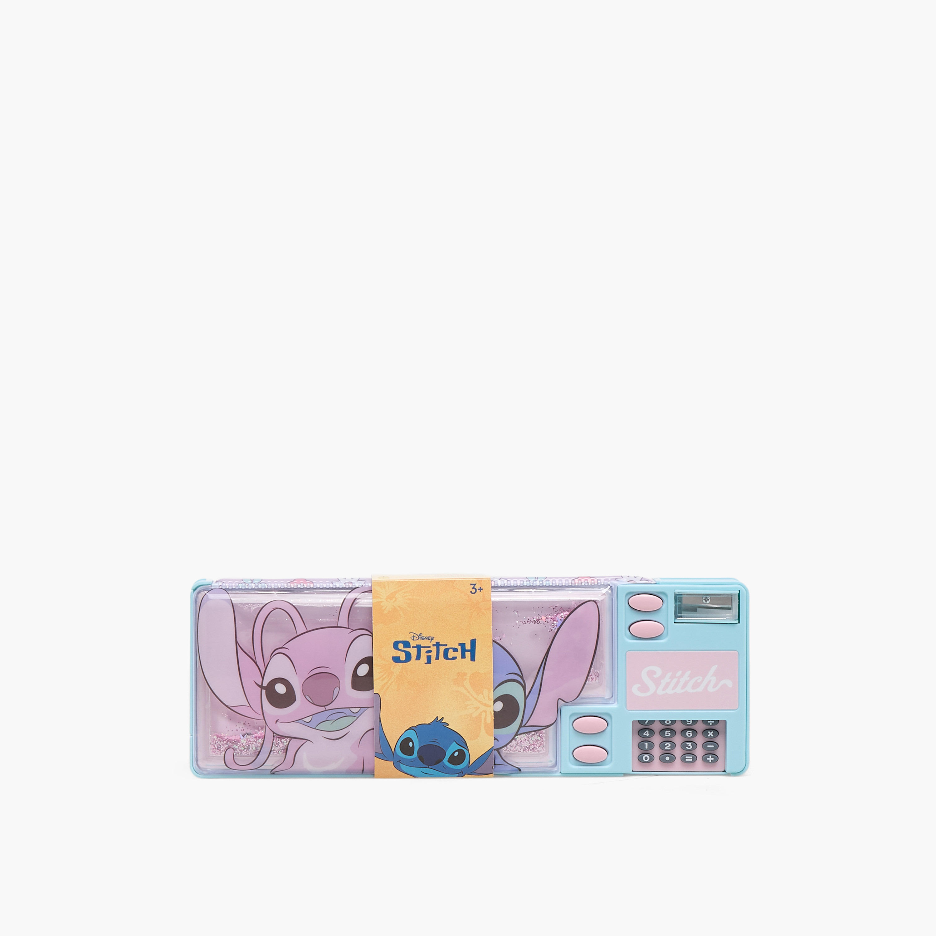 مقلمة بطبعات ستيتش وآنجل مع آلة حاسبة من ديزني-school-stationery-pencilcases-image-10