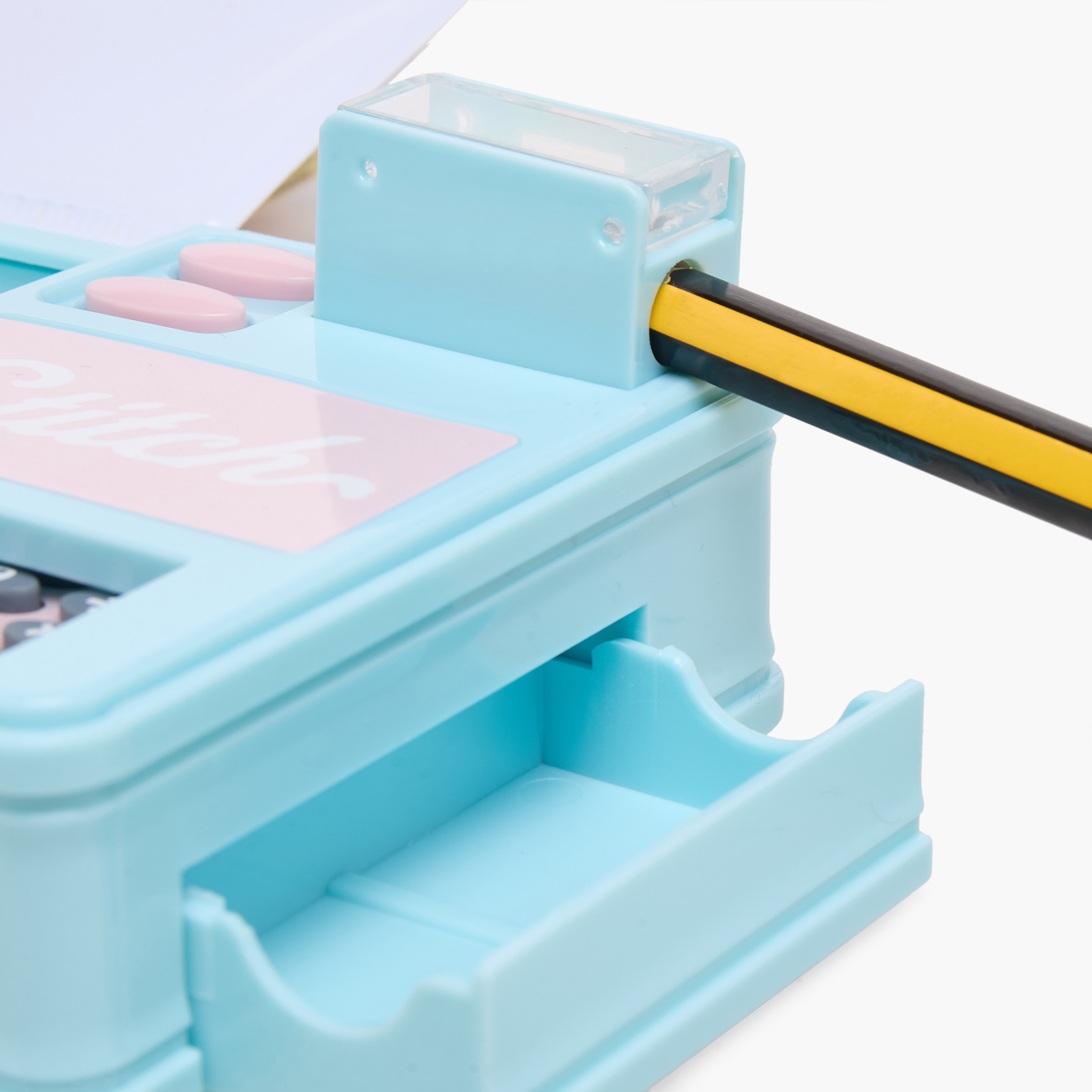 مقلمة بطبعات ستيتش وآنجل مع آلة حاسبة من ديزني-school-stationery-pencilcases-image-7