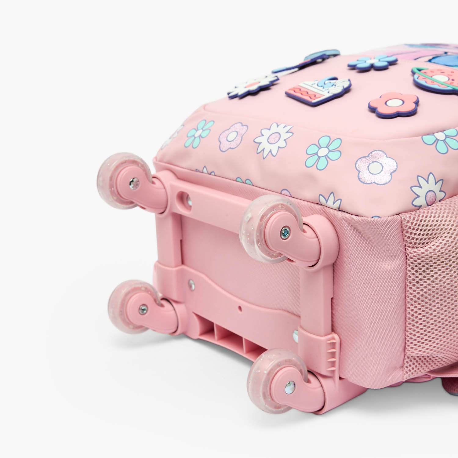 Disney Stitch and Angel Print Trolley Bag for Girls 5-8 Year with Durable Wheels - 16 inches-school-bagsandbackpacks-trolleybags-image-12