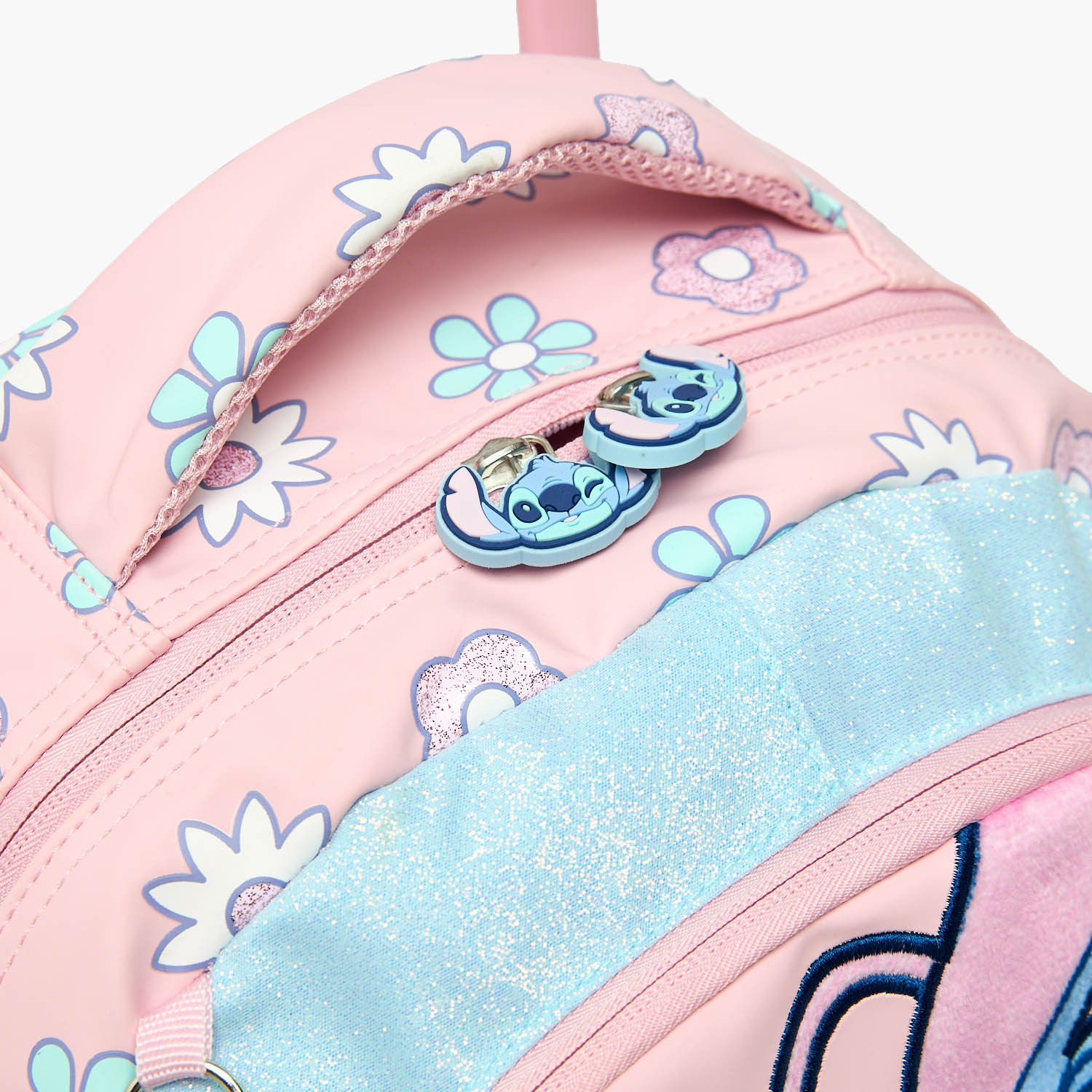 Disney Stitch and Angel Print Trolley Bag for Girls 5-8 Year with Durable Wheels - 16 inches-school-bagsandbackpacks-trolleybags-image-7