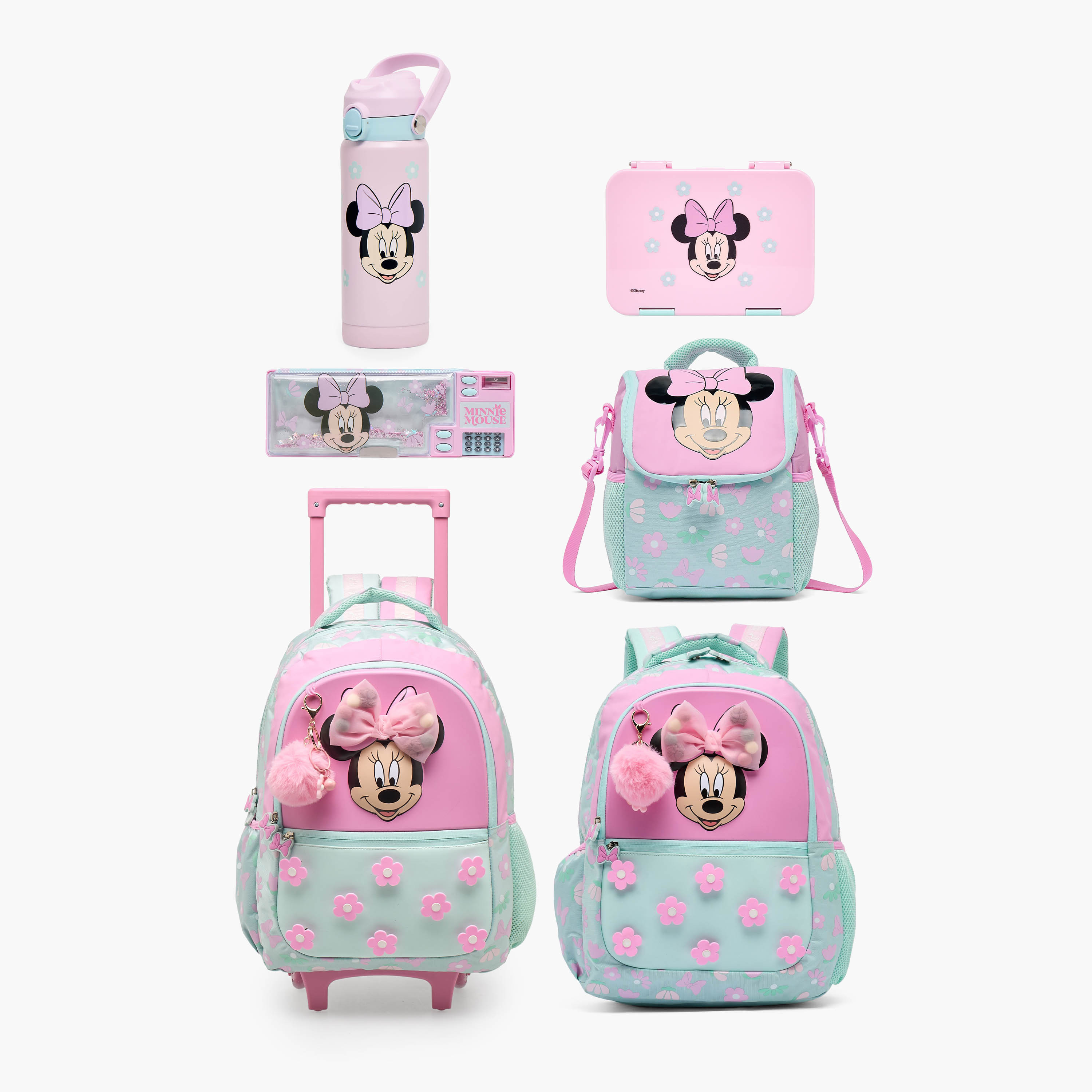 Disney Minnie Mouse Print Backpack for Girls 5-8 Years with Padded Straps - 16 inches-school-bagsandbackpacks-backpacks-image-11