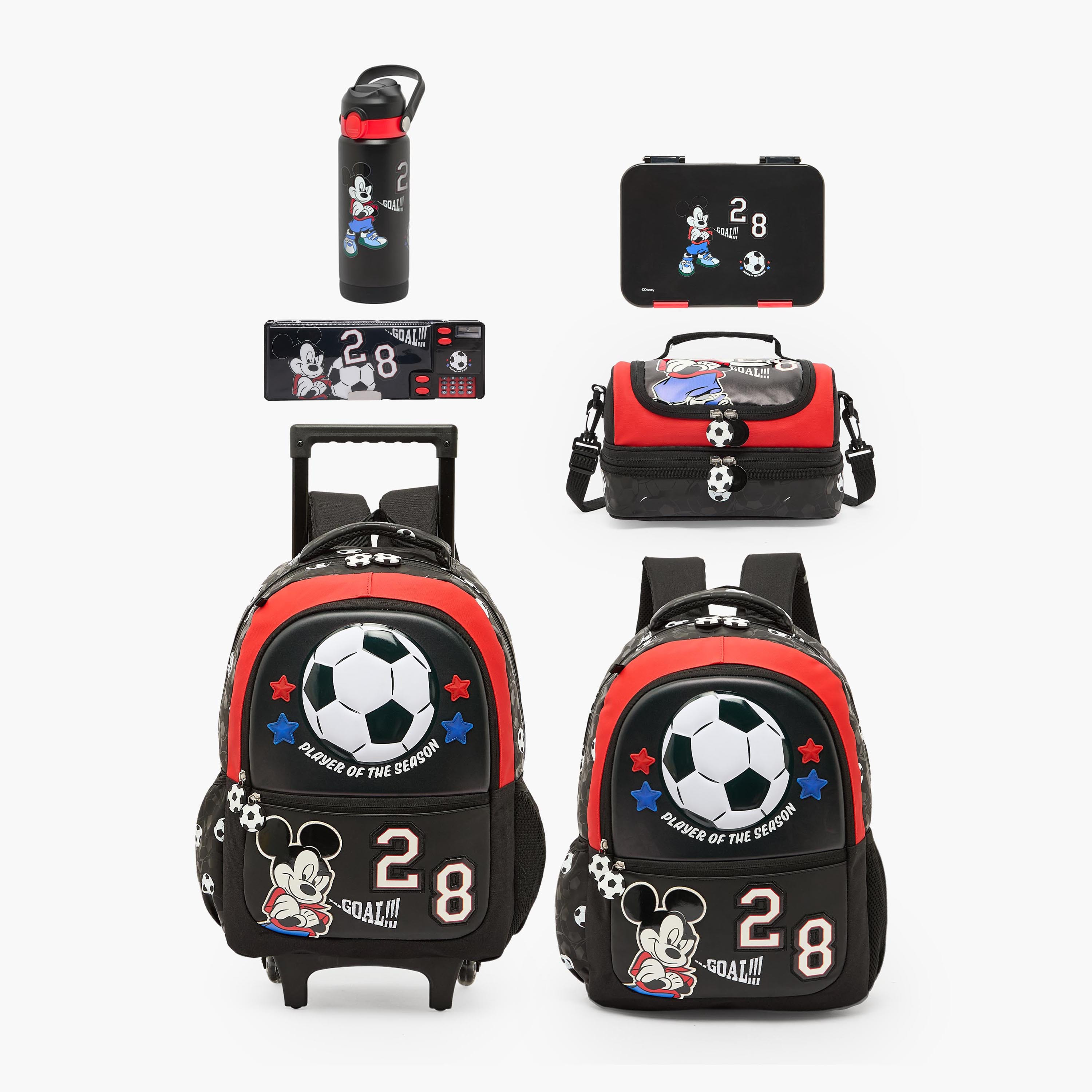 Disney Mickey Mouse Print Pencil Case with Calculator-school-stationery-pencilcases-image-11