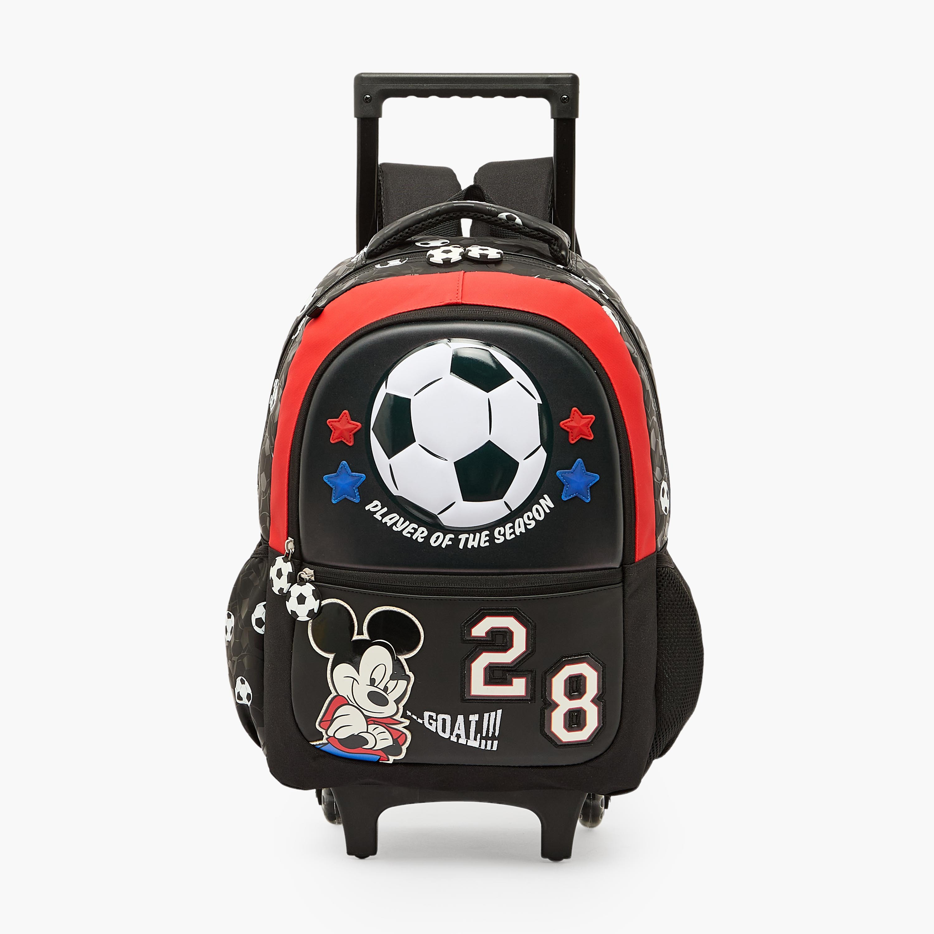Disney Mickey Mouse Print Trolley Bag for Boys 5-8 Years with Durable Handle - 16 inches-school-bagsandbackpacks-trolleybags-image-1