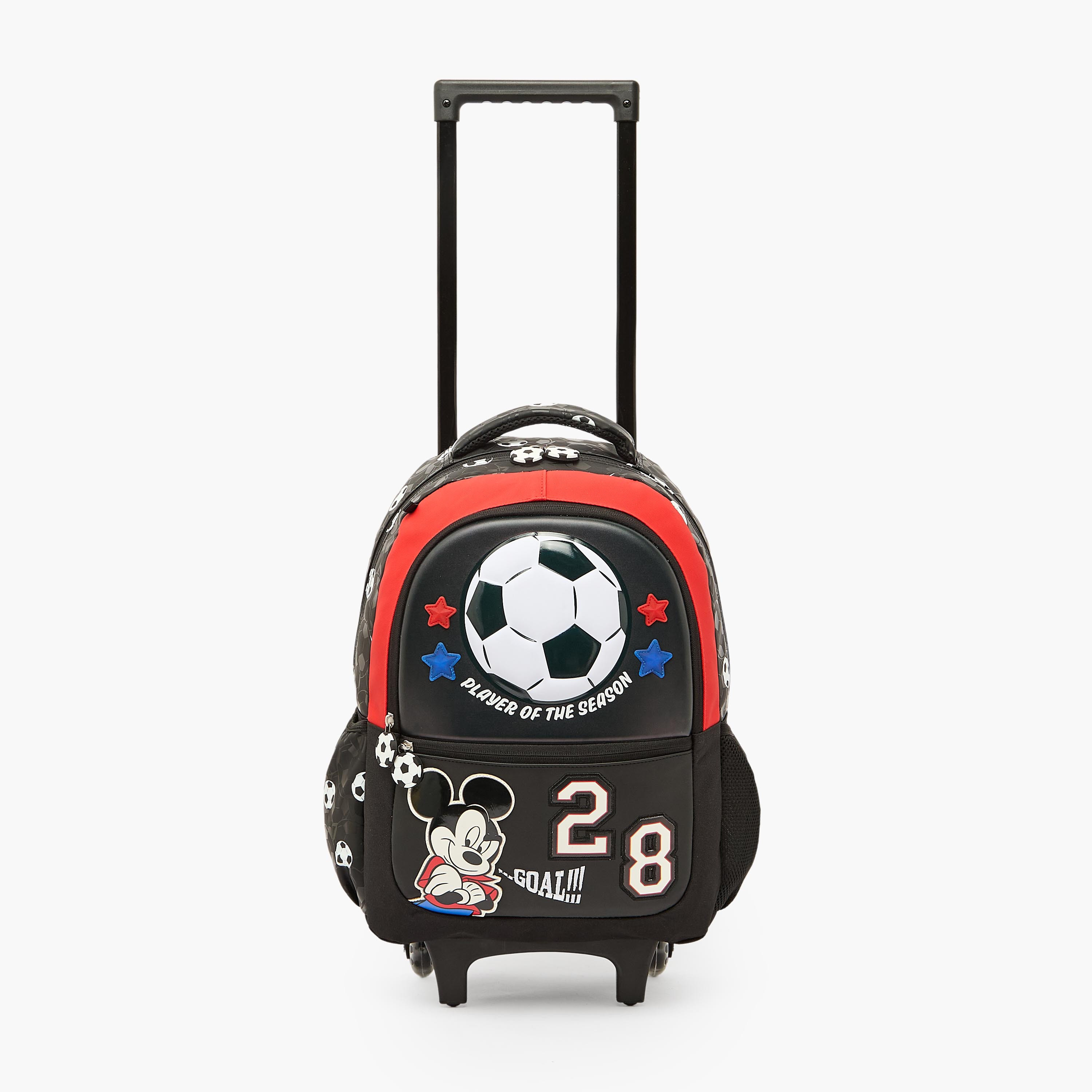 Disney Mickey Mouse Print Trolley Bag for Boys 5-8 Years with Durable Handle - 16 inches-school-bagsandbackpacks-trolleybags-image-4