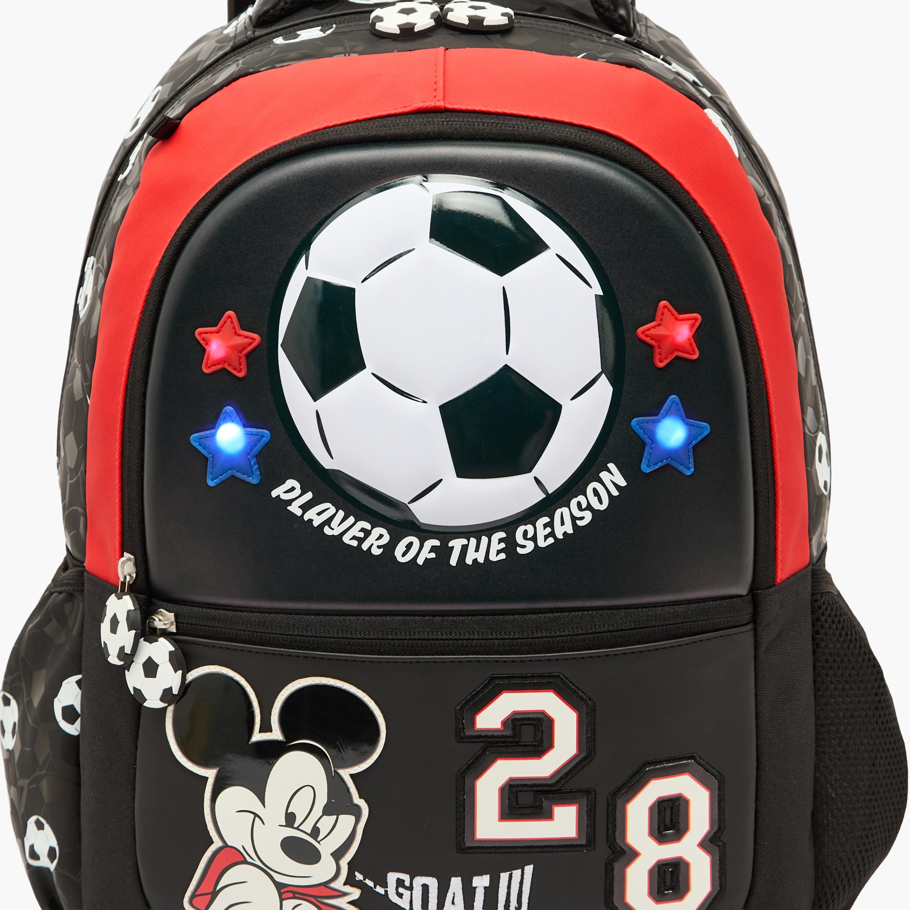 Disney Mickey Mouse Print Trolley Bag for Boys 5-8 Years with Durable Handle - 16 inches-school-bagsandbackpacks-trolleybags-image-6