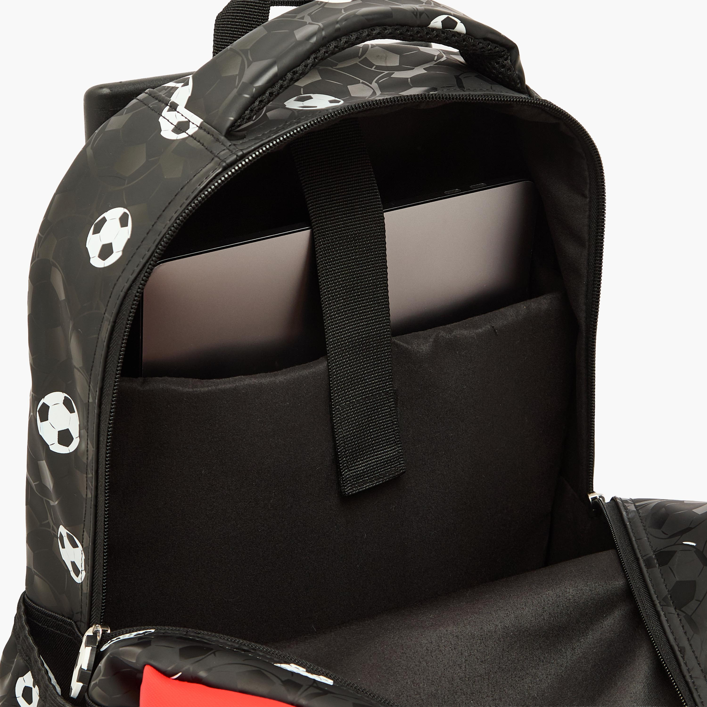Disney Mickey Mouse Print Trolley Bag for Boys 5-8 Years with Durable Handle - 16 inches-school-bagsandbackpacks-trolleybags-image-8