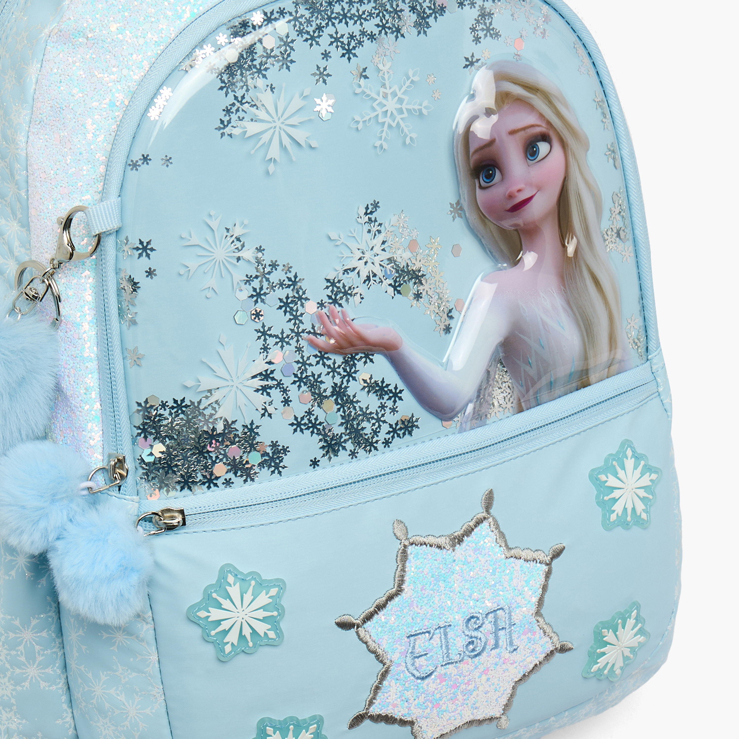 Disney Frozen Elsa Print Backpack for Girls 5-8 Years with Laptop Compartment - 16 inches-school-bagsandbackpacks-backpacks-image-4