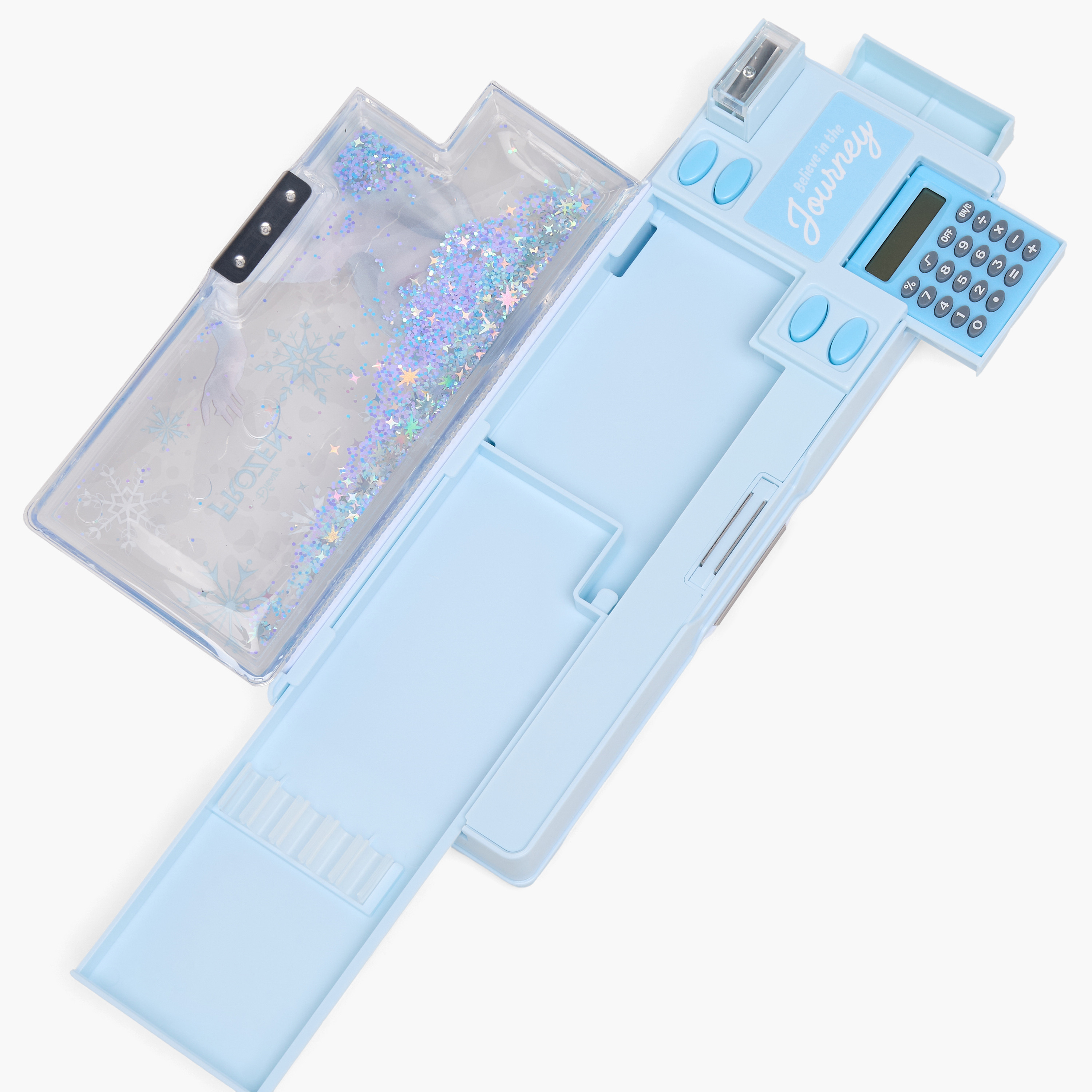 Disney Frozen Print Pencil Case with Calculator-school-stationery-pencilcases-image-5