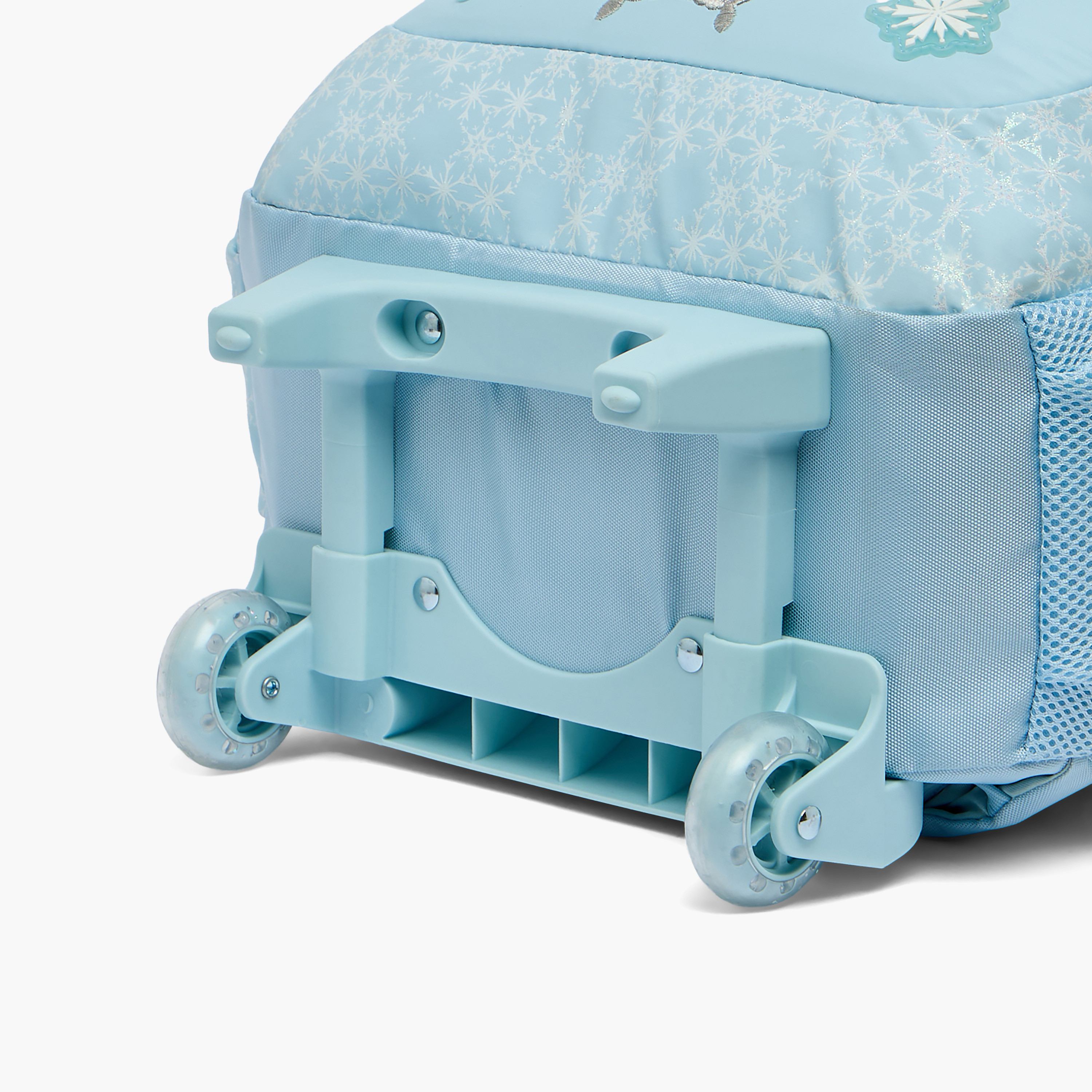 Disney Frozen Print Light Up Trolley Bag for Girls 5-8 Years Retractable Handle - 16 inches-school-bagsandbackpacks-trolleybags-image-11