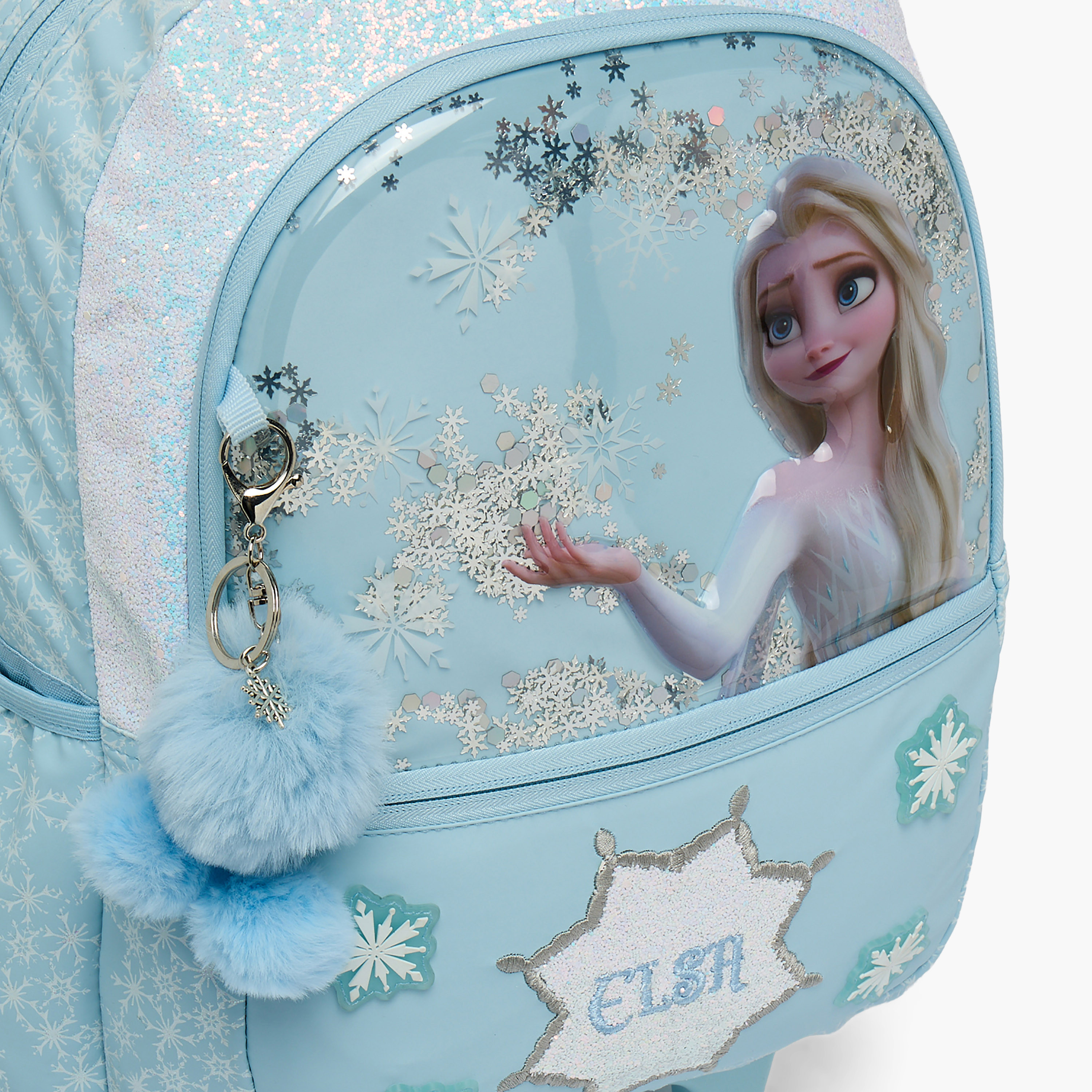 Disney Frozen Print Light Up Trolley Bag for Girls 5-8 Years Retractable Handle - 16 inches-school-bagsandbackpacks-trolleybags-image-4
