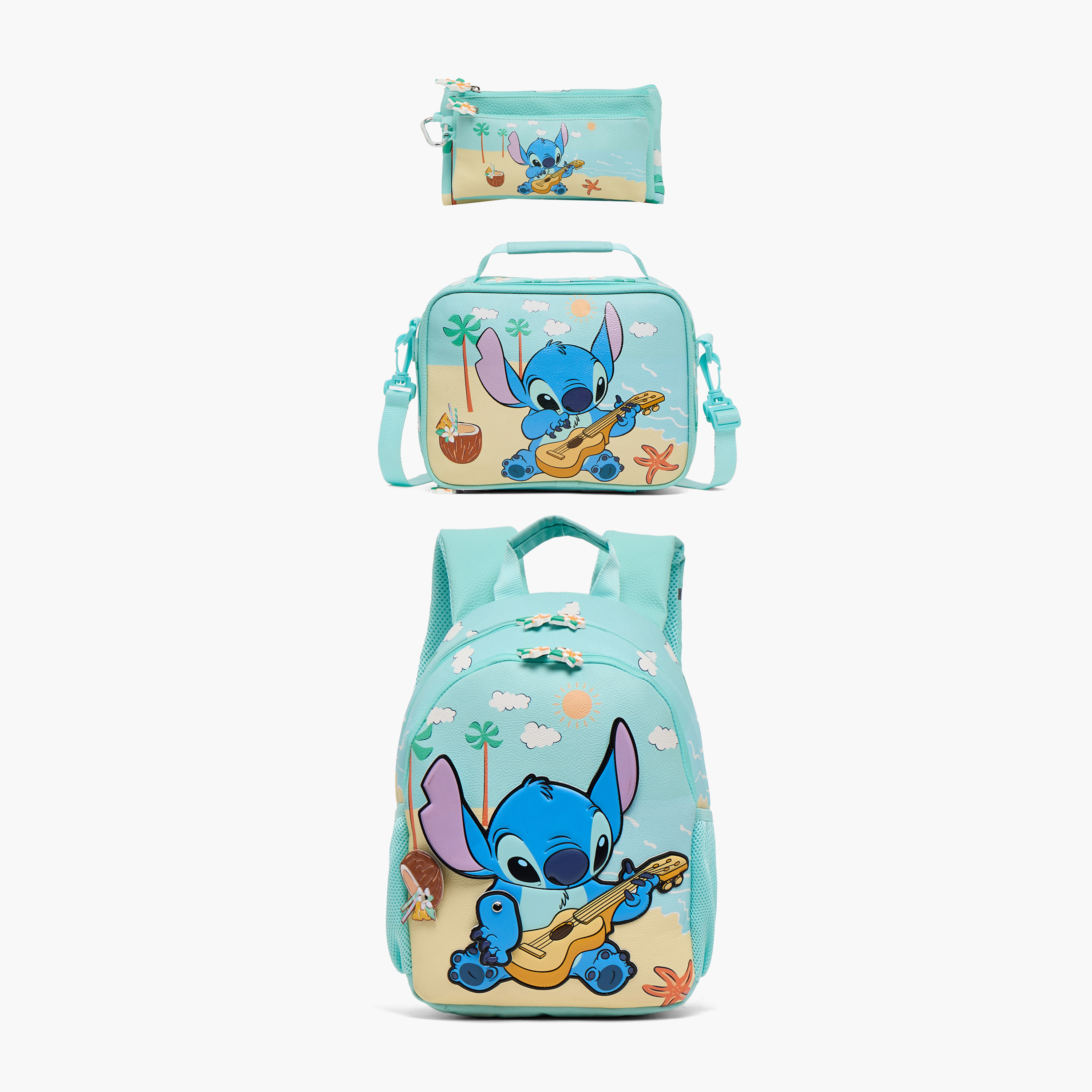 Disney Stitch Print Backpack for Girls 3-5 Years with Padded Straps - 14 inches-school-bagsandbackpacks-backpacks-image-10