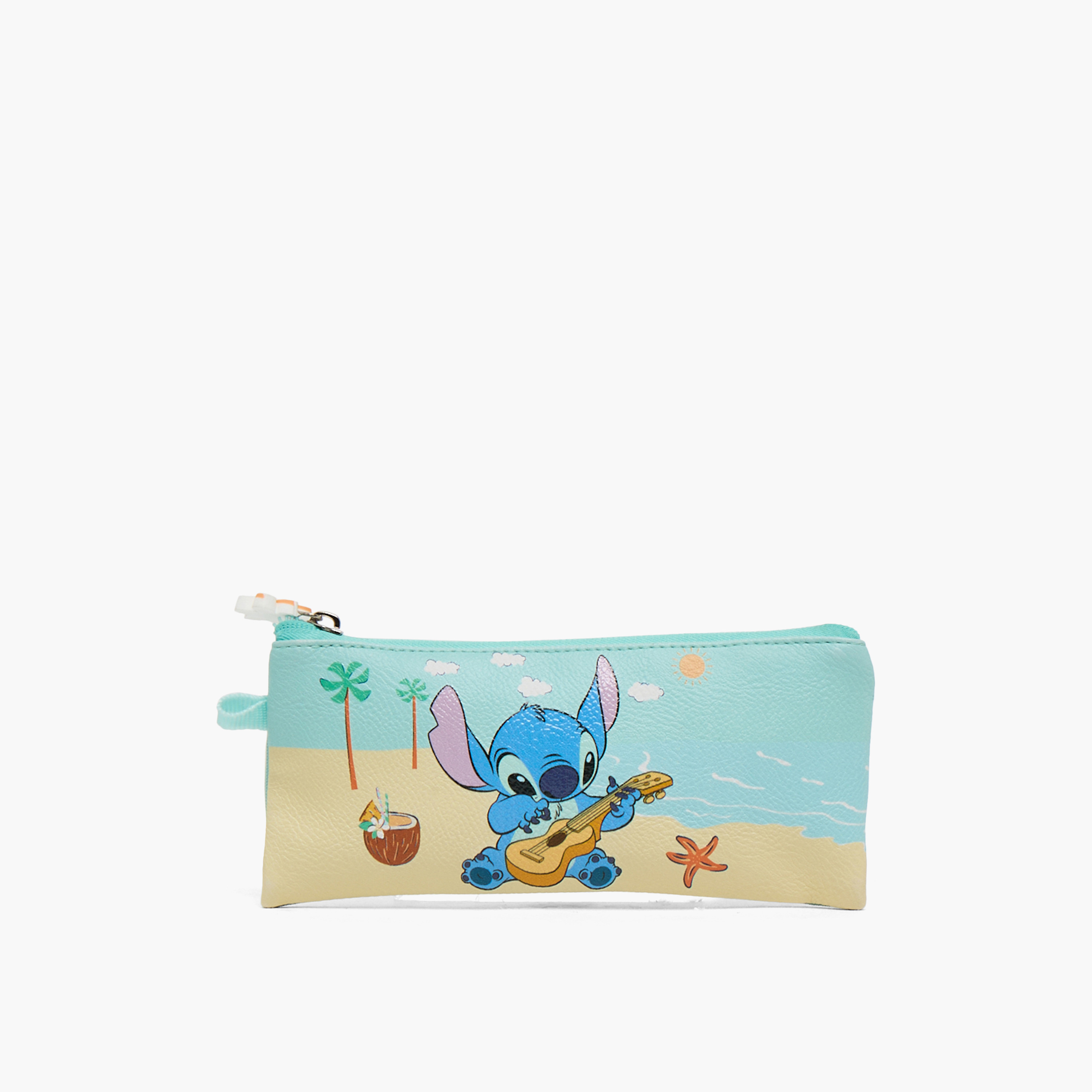 Disney Stitch Print Pencil Pouch with 3 Compartments-school-stationery-pencilcases-image-5