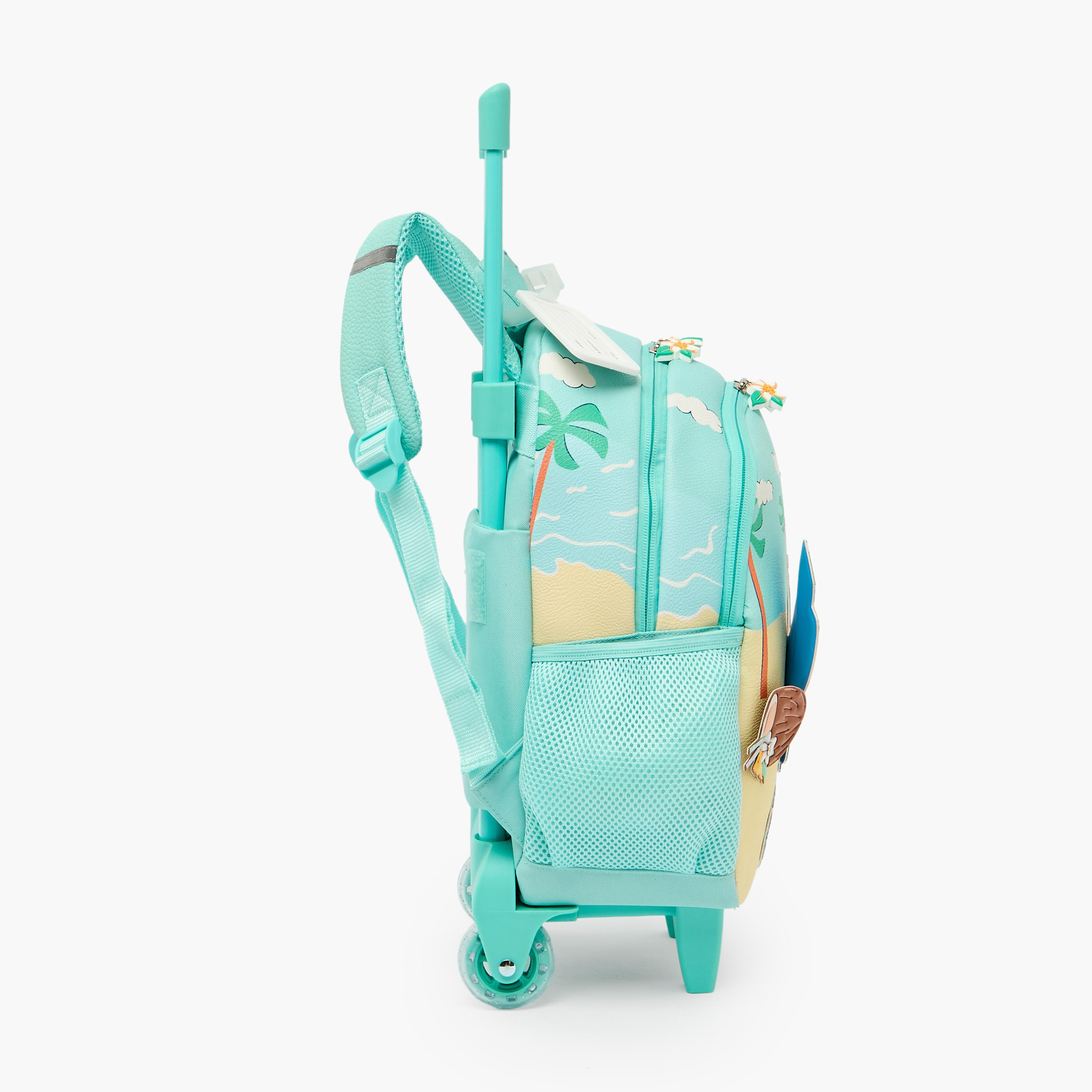 شنطة ترولي بتصميم ستيتش ومقبض قابل للسحب للبنات من 3 - 5 سنوات من ديزني - 14 بوصة-school-bagsandbackpacks-trolleybags-image-8