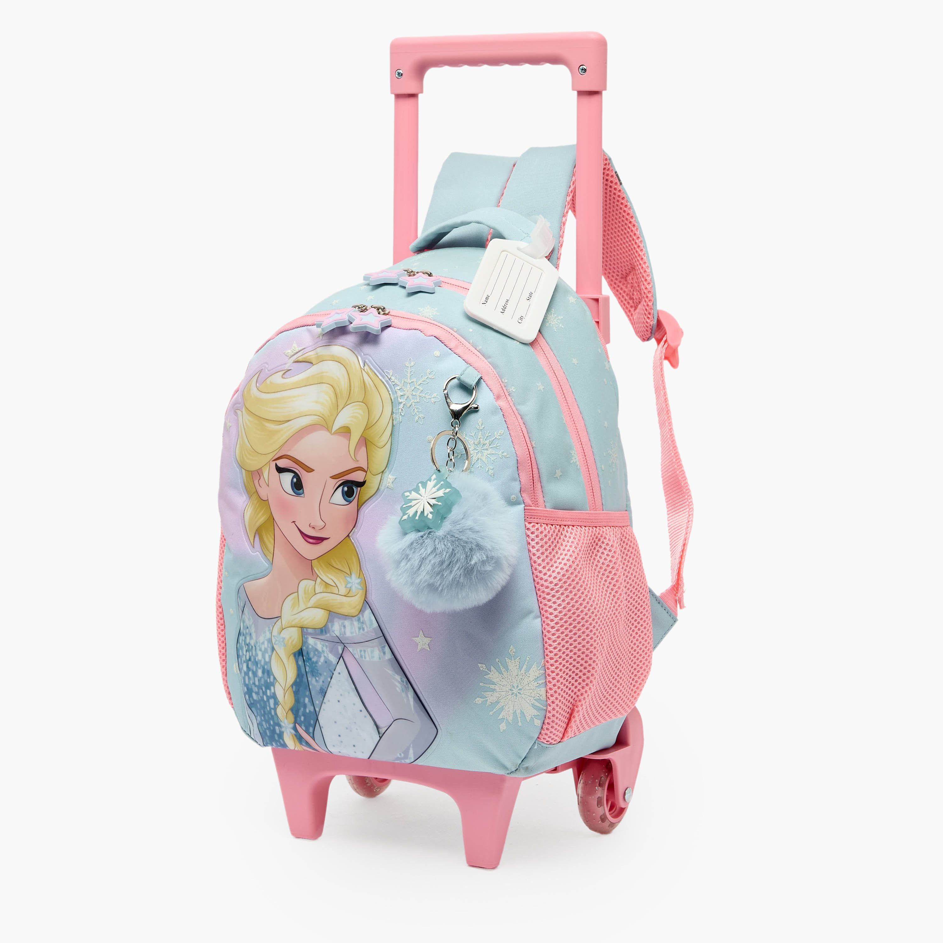 شنطة ترولي بطبعات فروزن للبنات 3-5 سنوات مع عجلات متينة من ديزني - 14 بوصة-school-bagsandbackpacks-trolleybags-image-2