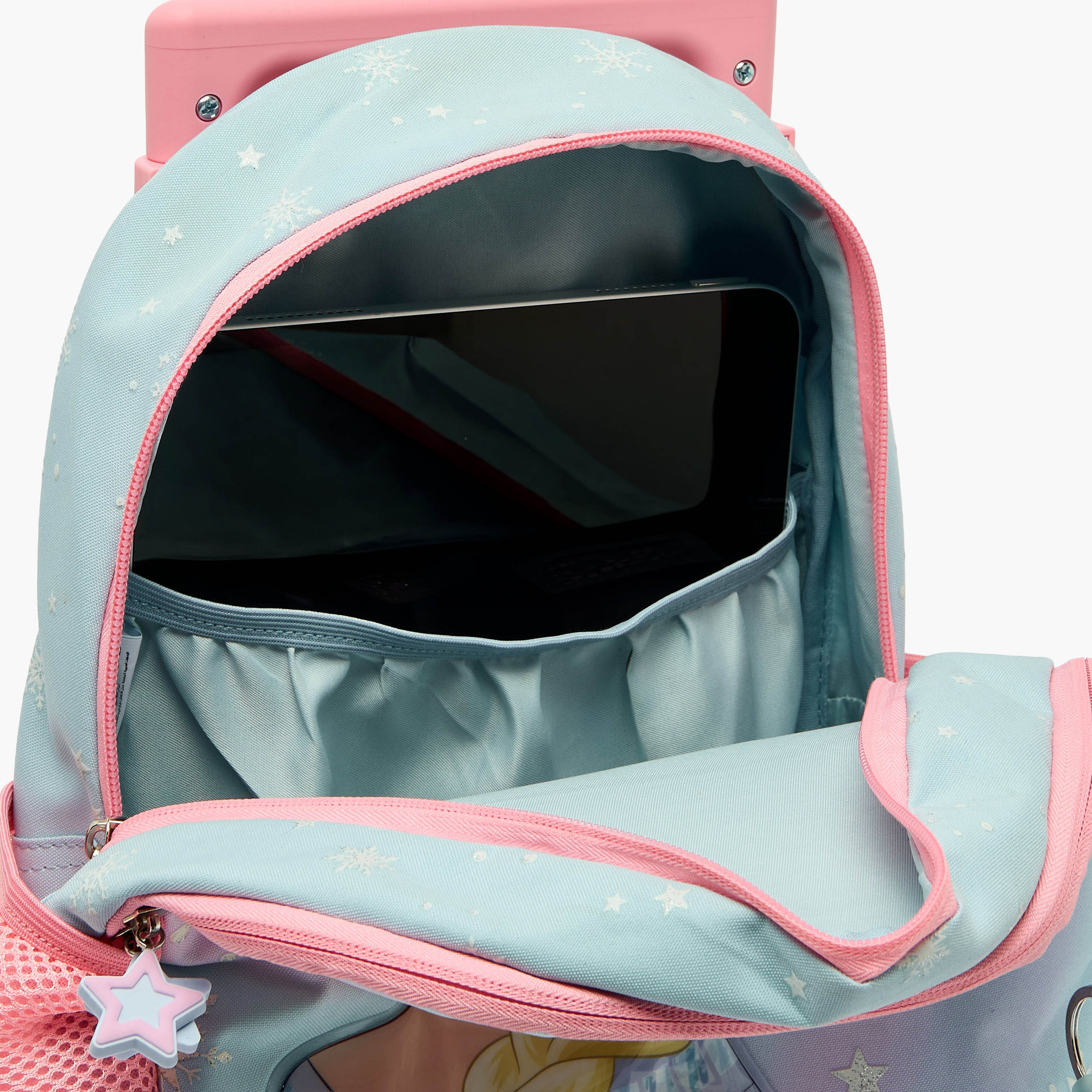 شنطة ترولي بطبعات فروزن للبنات 3-5 سنوات مع عجلات متينة من ديزني - 14 بوصة-school-bagsandbackpacks-trolleybags-image-8