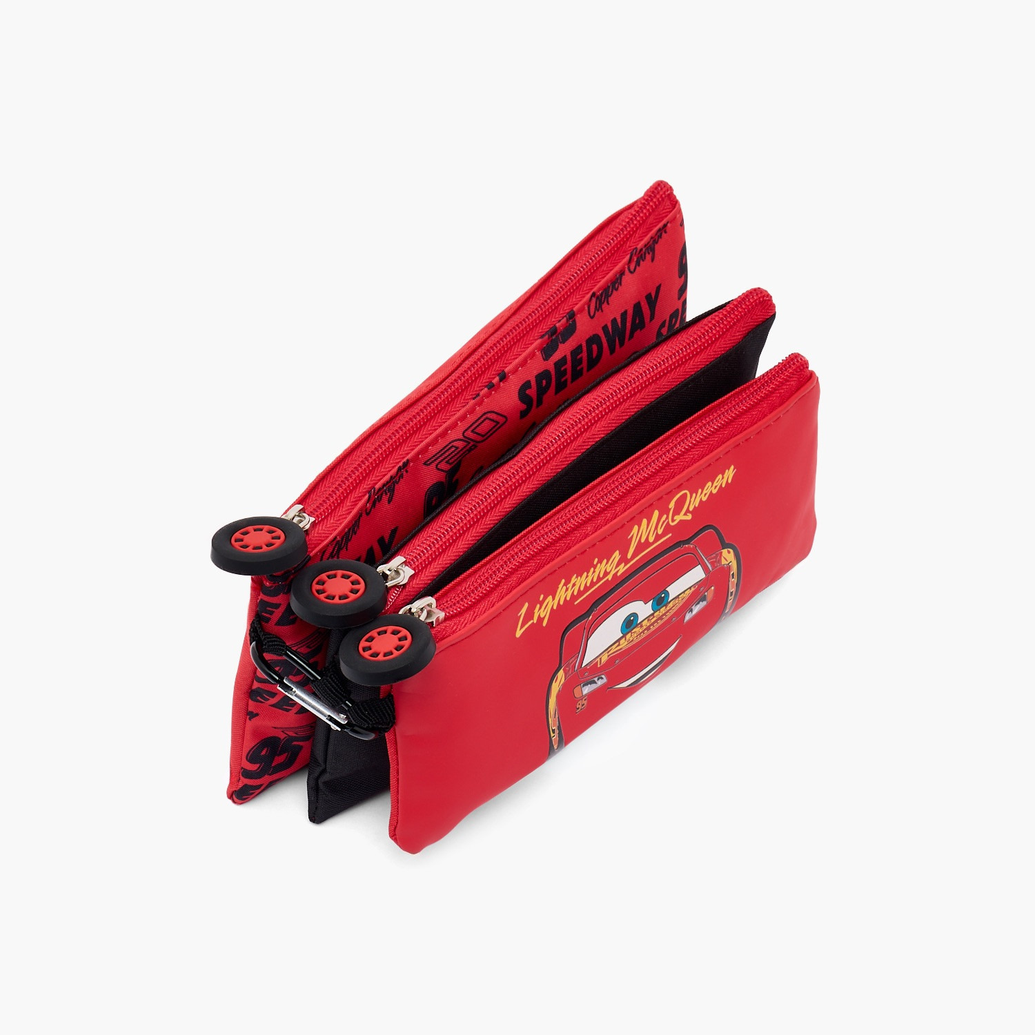 Disney Cars Pencil Pouch with 3 Compartments-school-stationery-pencilcases-image-2