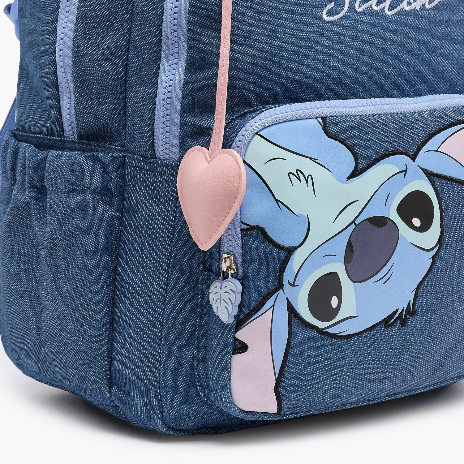شنطة ظهر بطبعة ستيتش للبنات من 8-12 سنة مع أحزمة مبطنة من ديزني - 17 بوصة-school-bagsandbackpacks-backpacks-image-5