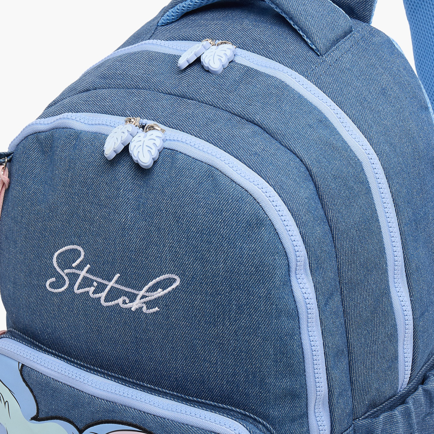 شنطة ظهر بطبعة ستيتش للبنات من 8-12 سنة مع أحزمة مبطنة من ديزني - 17 بوصة-school-bagsandbackpacks-backpacks-image-6