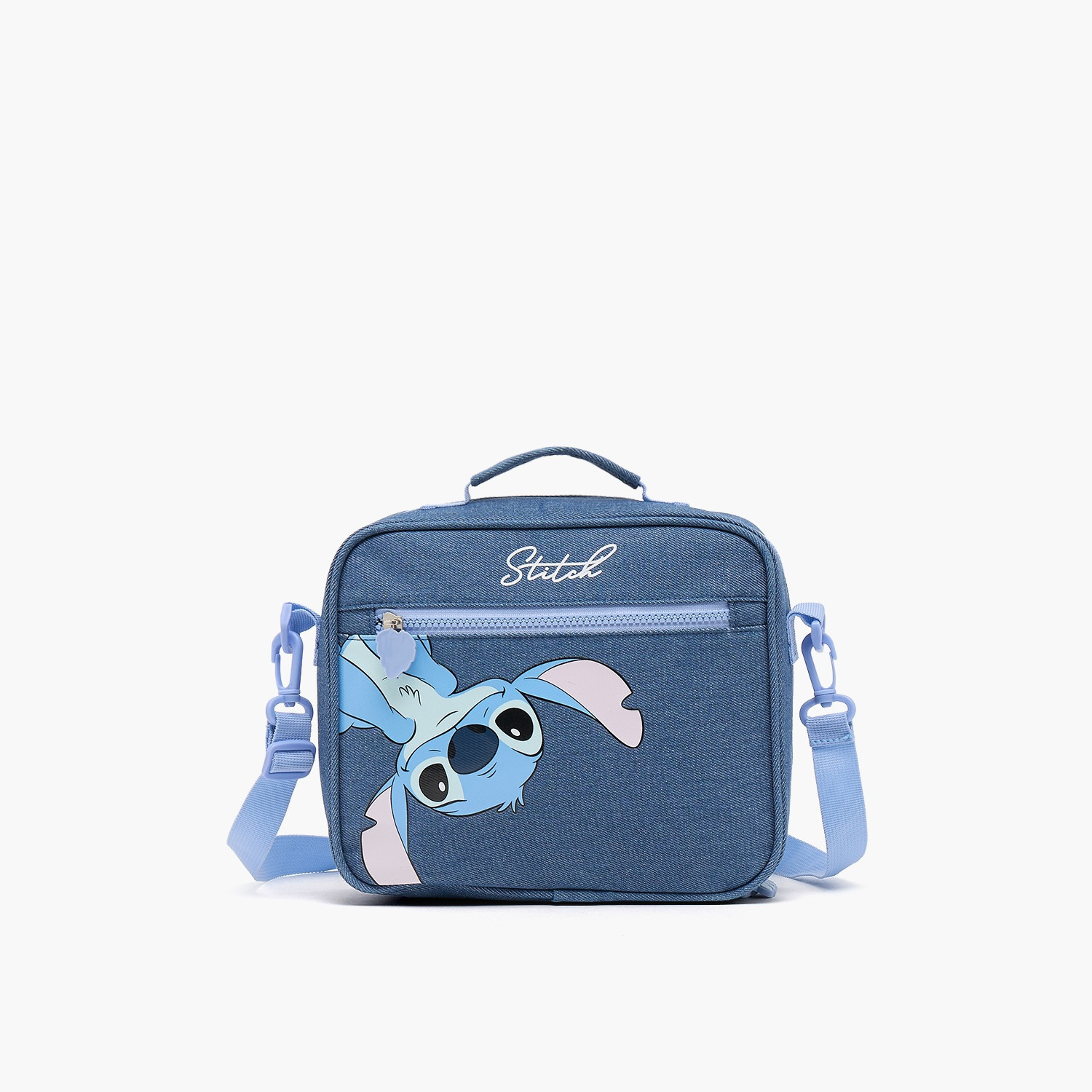 شنطة غداء بطبعات ستيتش للبنات 8-12 سنوات بسحّاب إغلاق من ديزني-school-lunchessentials-lunchbags-image-1