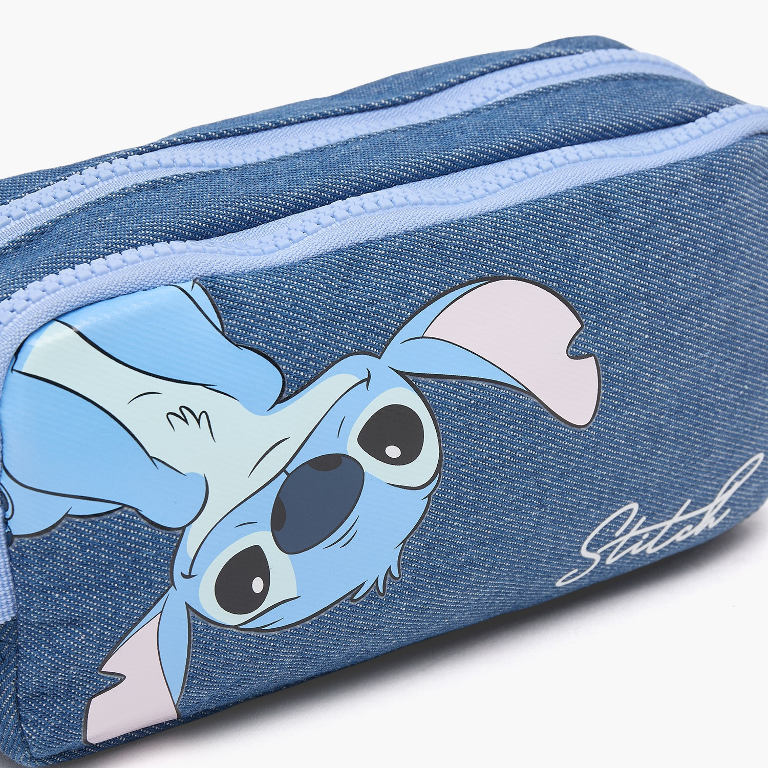 مقلمة بطبعة ستيتش بقسمين من ديزني-school-stationery-pencilcases-image-4