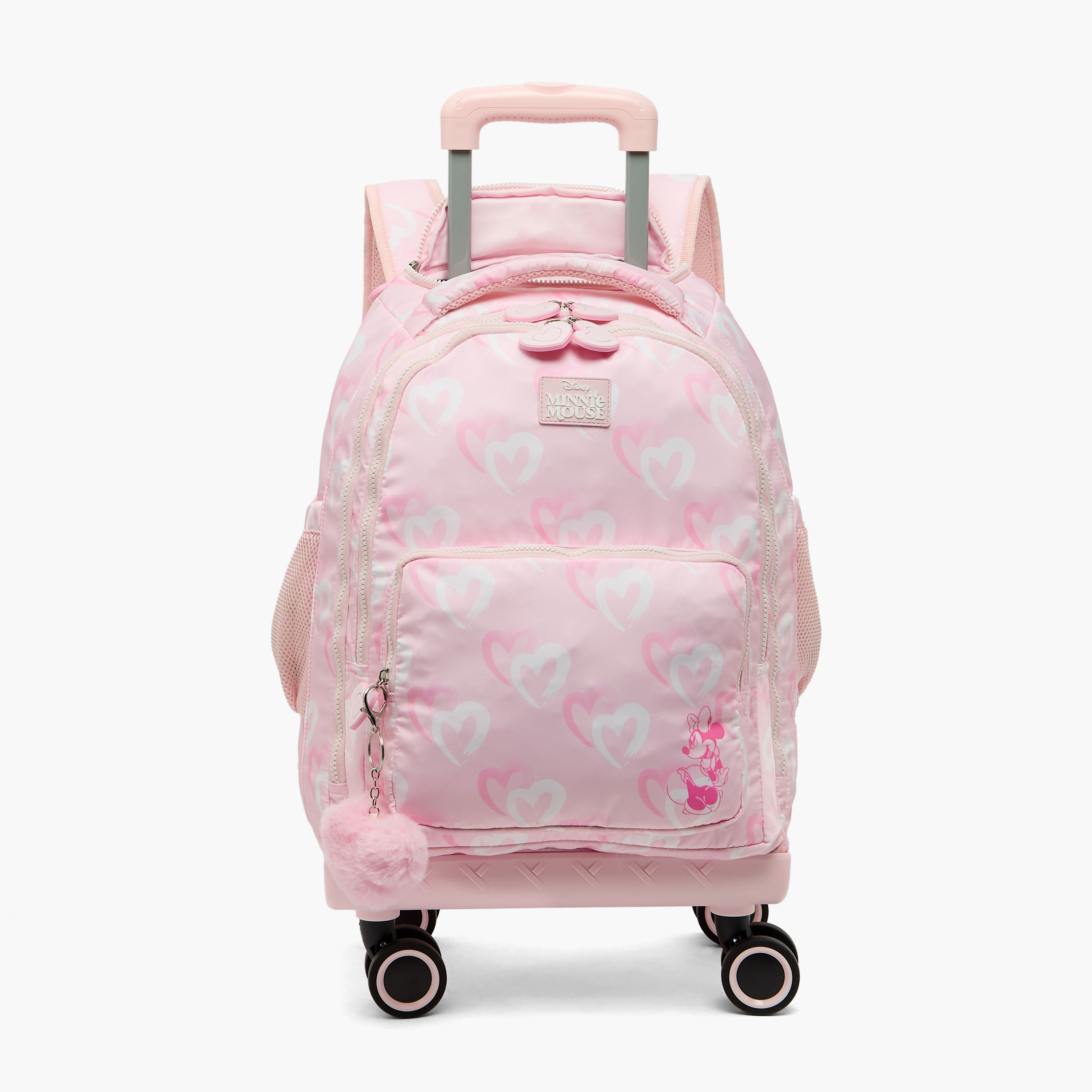 Disney Minnie Mouse Print Trolley Bag for Girls 8-13 Years with Retractable Handle - 18 inches-school-bagsandbackpacks-trolleybags-image-2