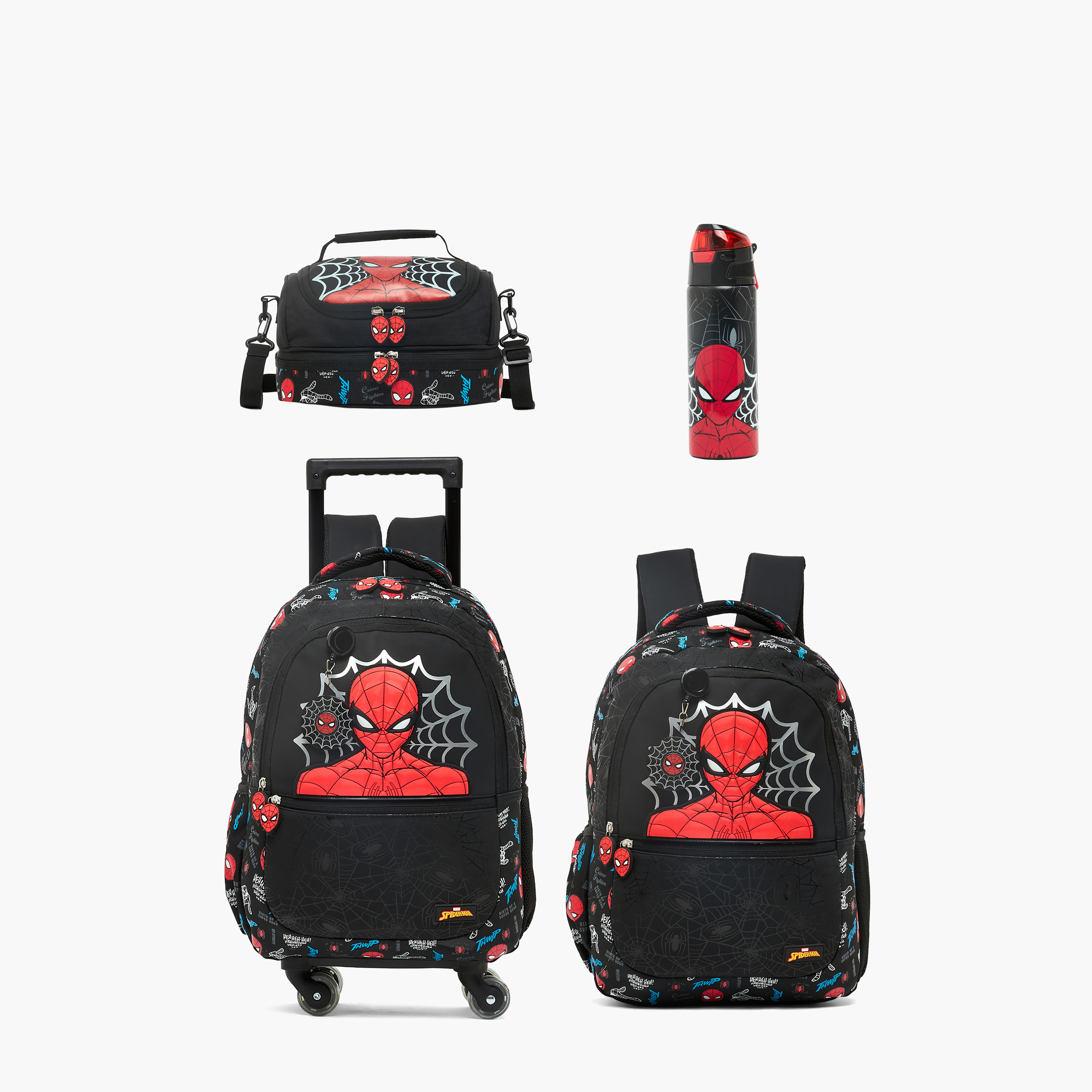 Spider-Man Print Backpack for Boys 5-8 Years with Laptop Compartment - 16 inches-school-bagsandbackpacks-backpacks-image-10