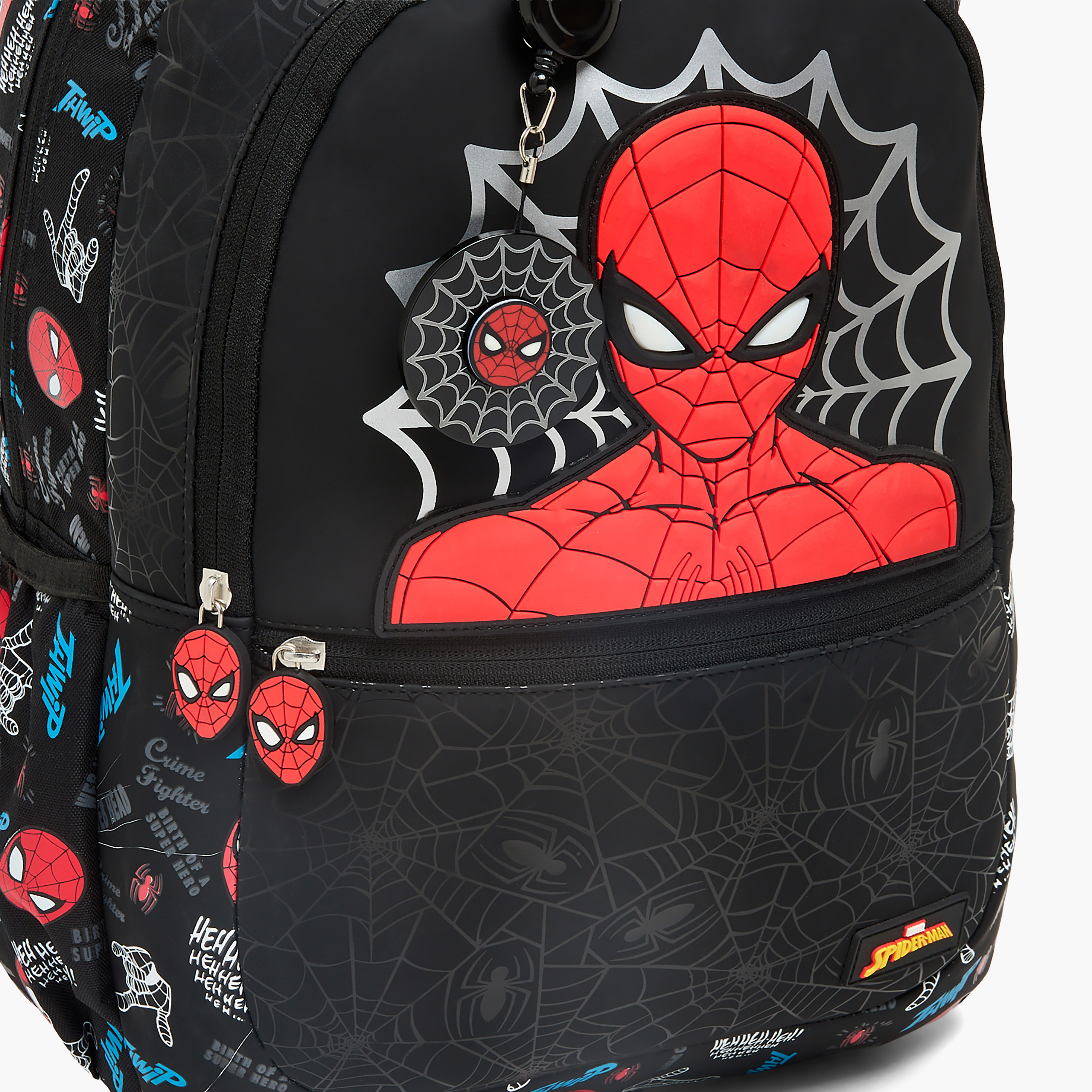 Spider-Man Print Backpack for Boys 5-8 Years with Laptop Compartment - 16 inches-school-bagsandbackpacks-backpacks-image-4