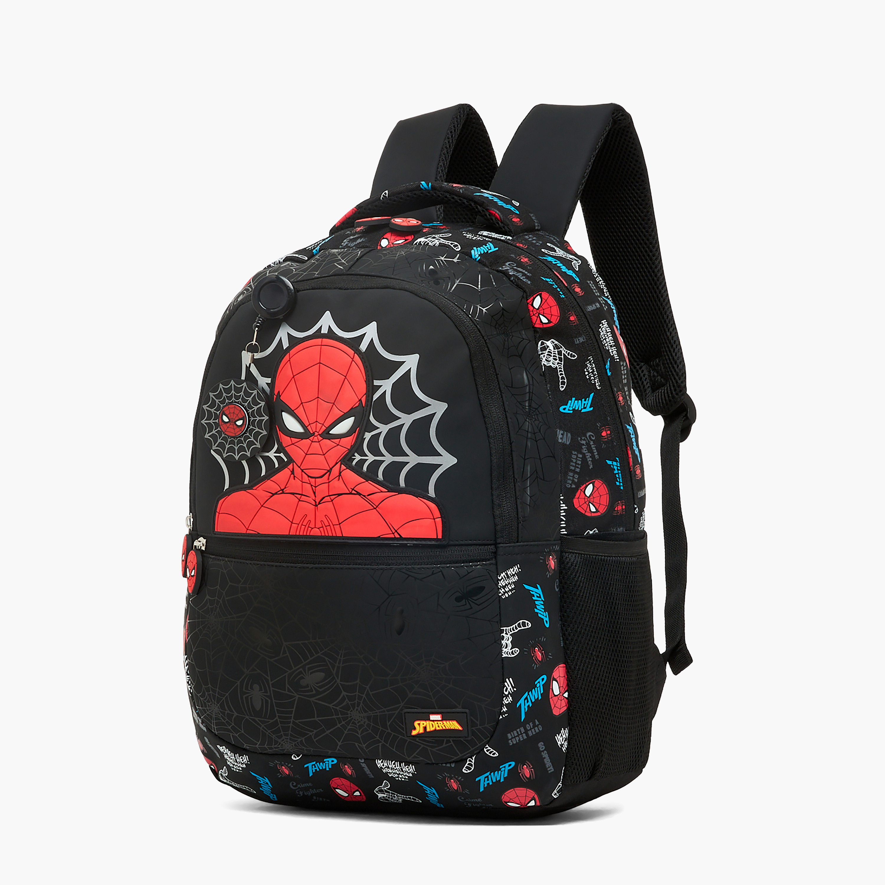 Spider-Man Print Backpack for Boys 5-8 Years with Laptop Compartment - 16 inches-school-bagsandbackpacks-backpacks-image-6