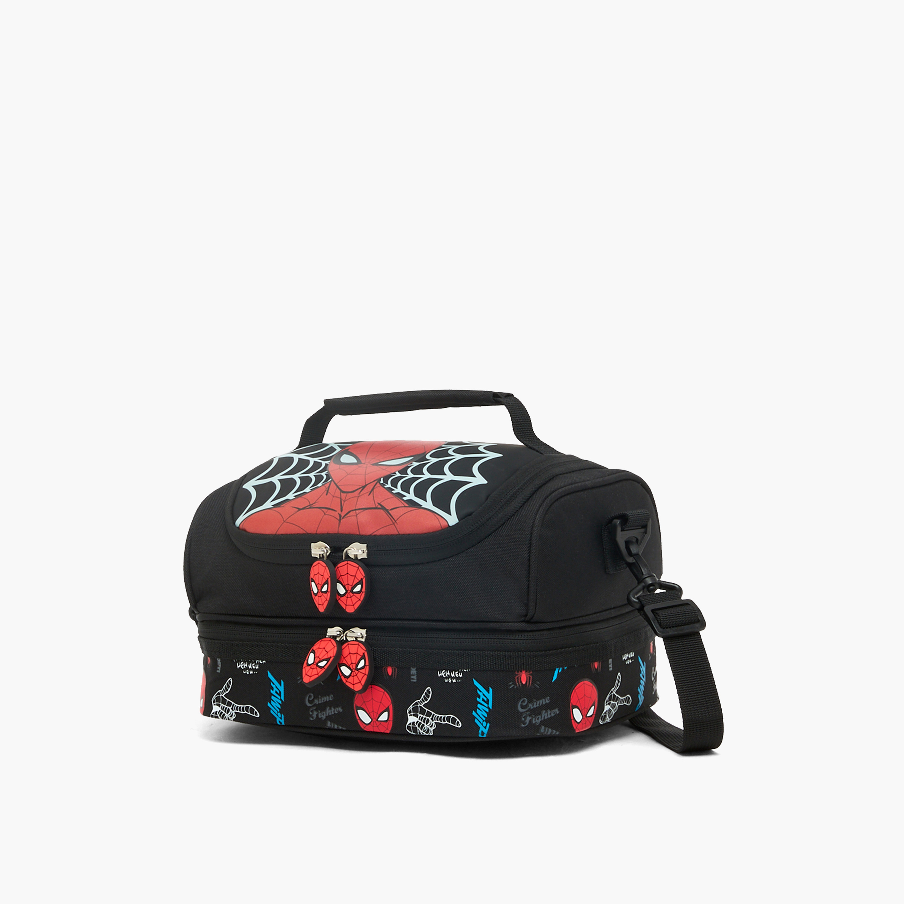 Spider-Man Print Lunch Bag for Boys 5-8 Years with Zip Closure-school-lunchessentials-lunchbags-image-7