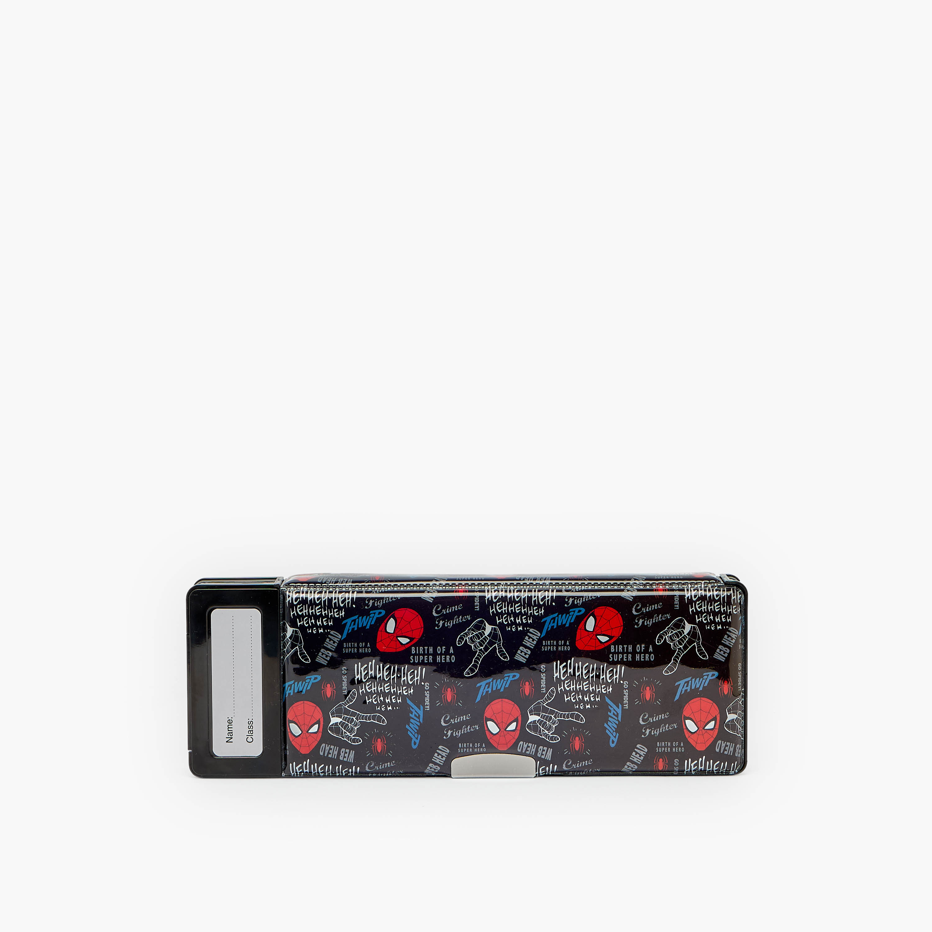 Spider-Man Print Pencil Case with Calculator-school-stationery-pencilcases-image-4