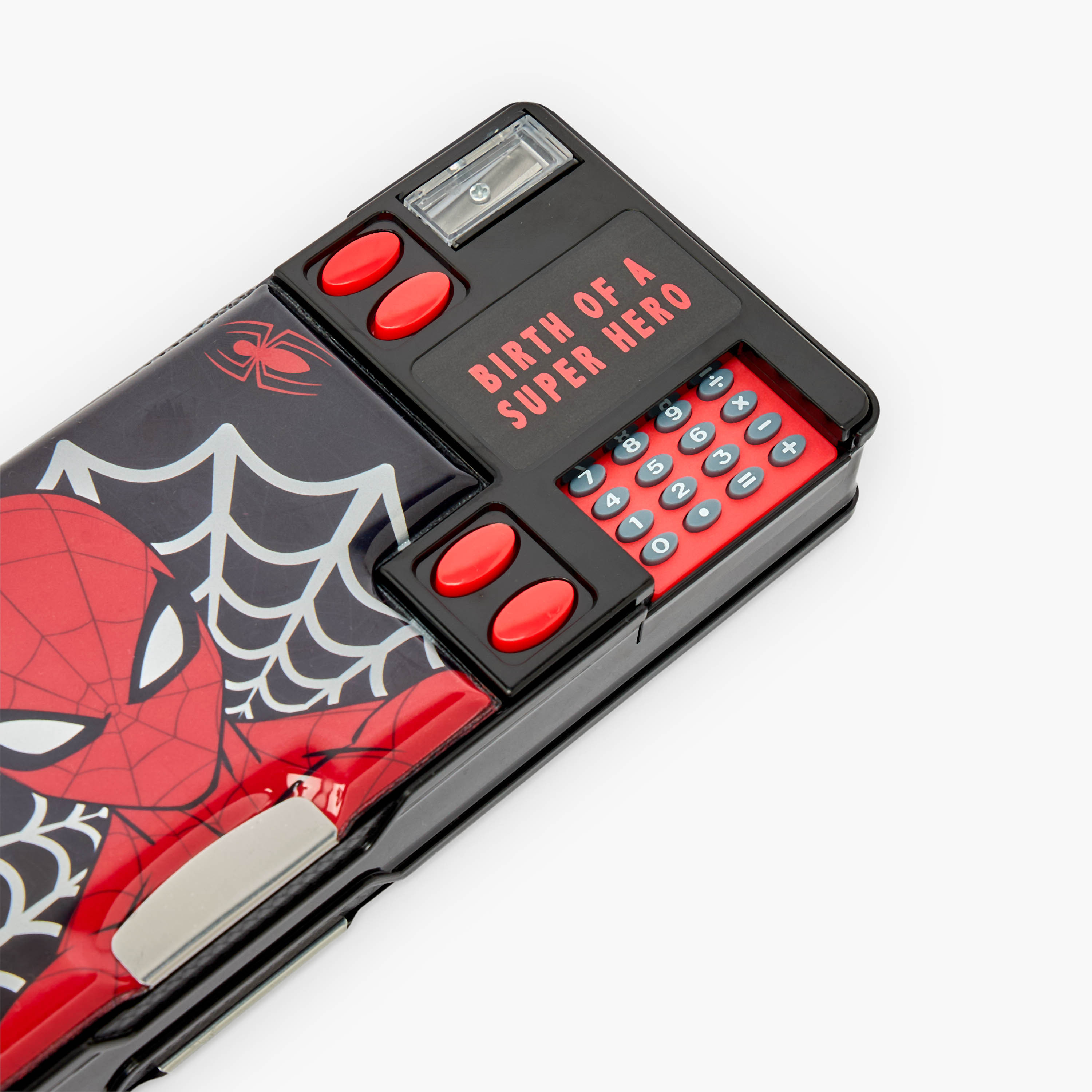 Spider-Man Print Pencil Case with Calculator-school-stationery-pencilcases-image-6