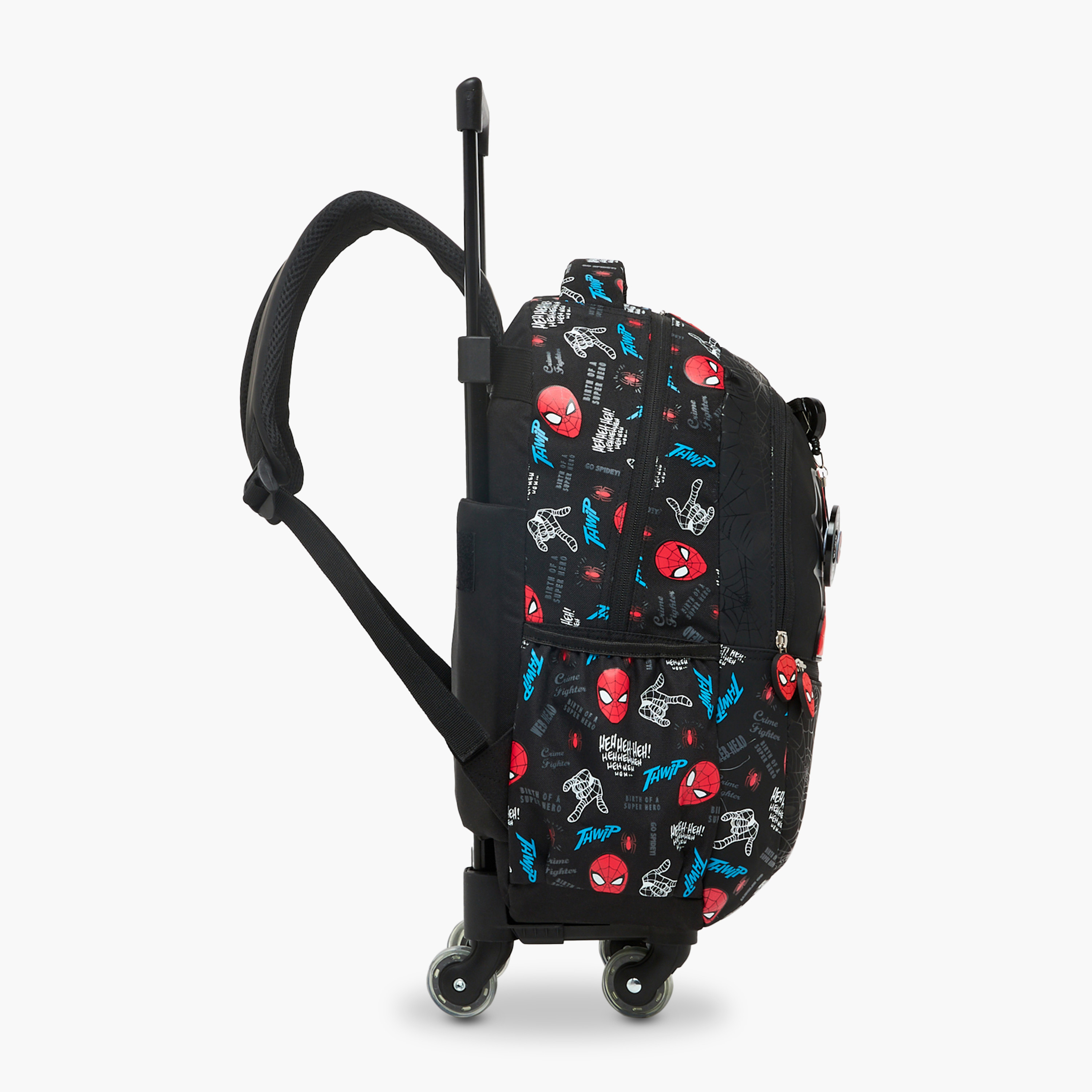 شنطة ترولي بطبعة سبايدر مان للأولاد من 5-8 سنوات بعجلات متينة - 16 بوصة-school-bagsandbackpacks-trolleybags-image-9