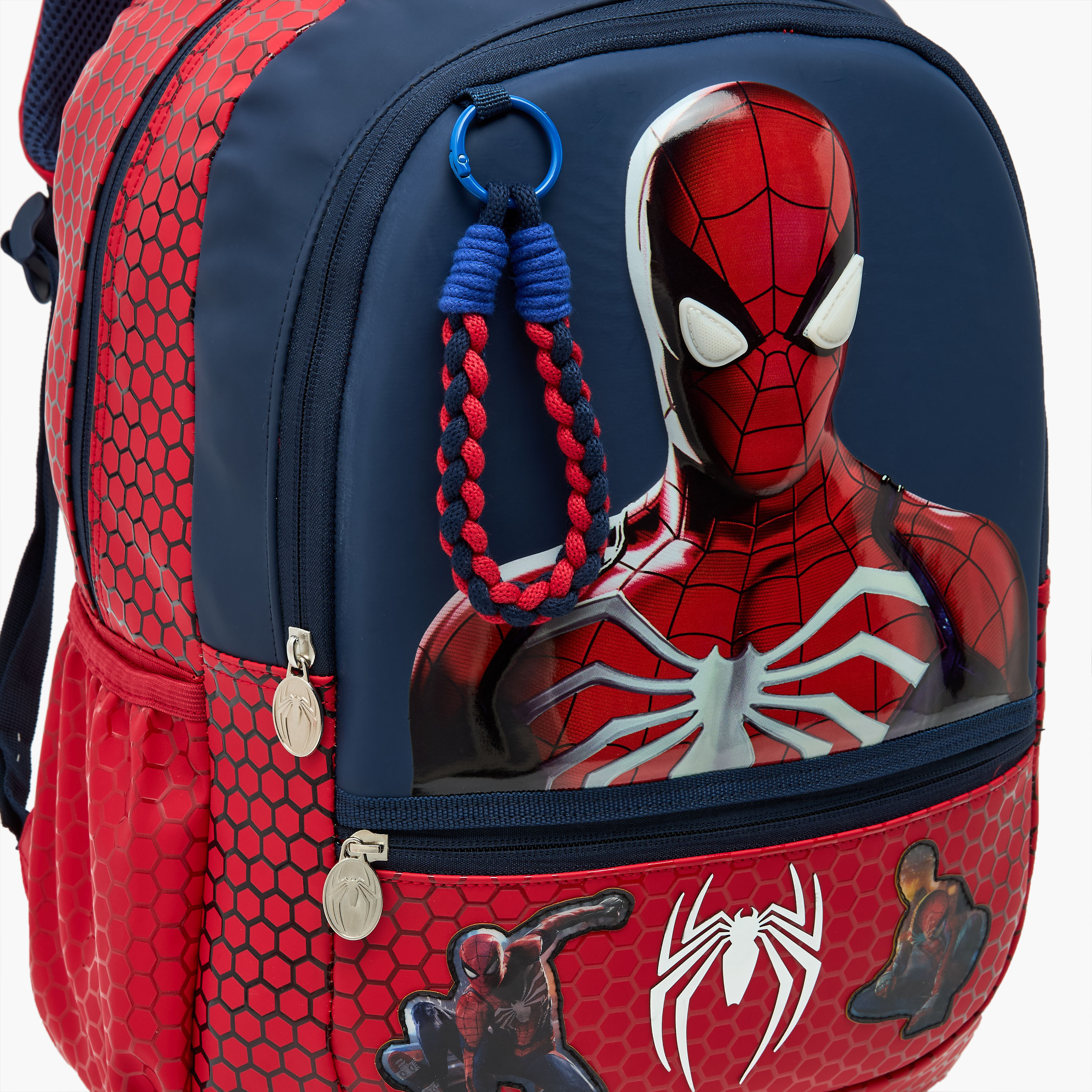 Spider-Man Print Backpack for Boys 5-8 Years with Padded Shoulder Straps - 16 inches-school-bagsandbackpacks-backpacks-image-5