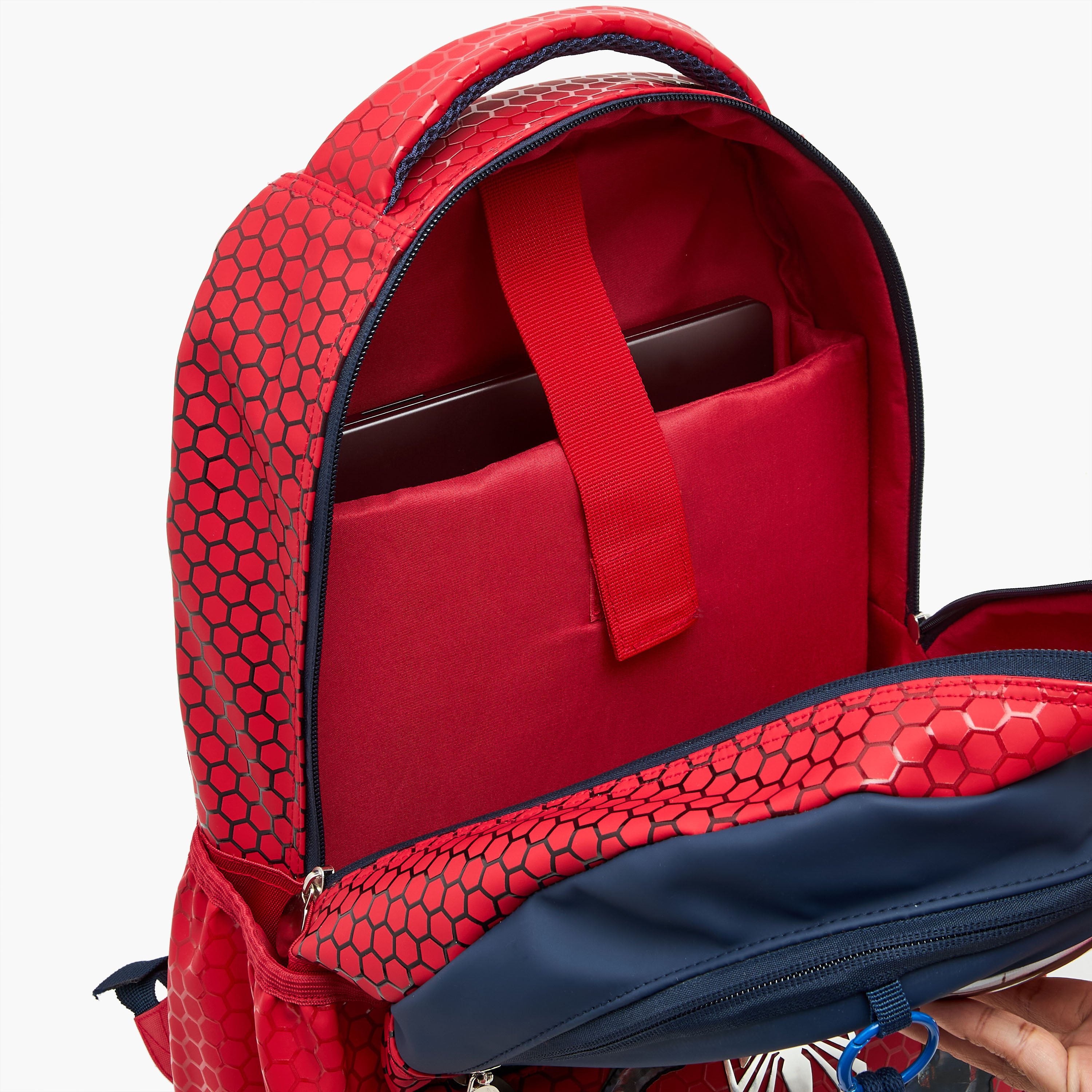 Spider-Man Print Backpack for Boys 5-8 Years with Padded Shoulder Straps - 16 inches-school-bagsandbackpacks-backpacks-image-3