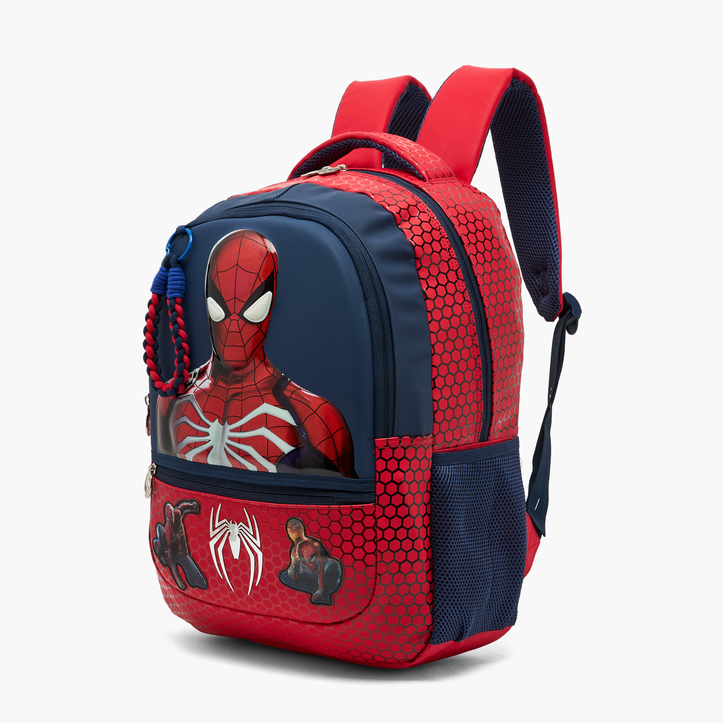 Spider-Man Print Backpack for Boys 5-8 Years with Padded Shoulder Straps - 16 inches-school-bagsandbackpacks-backpacks-image-7